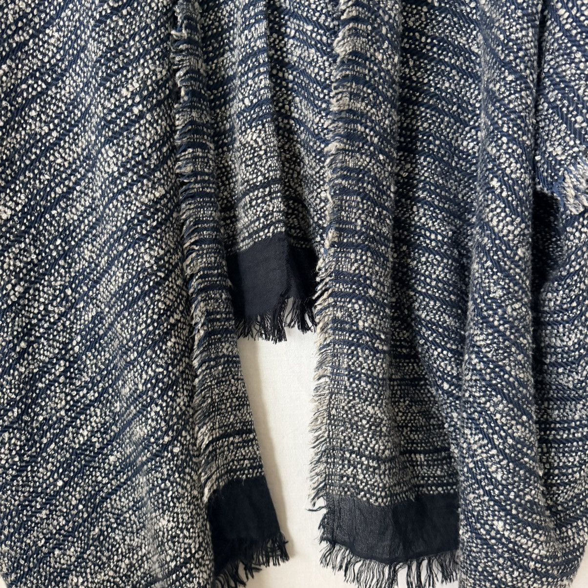 Free People Free People Hooded Poncho Fringe Hem Oversized Boho Cotton Size ONE SIZE - 10 Thumbnail