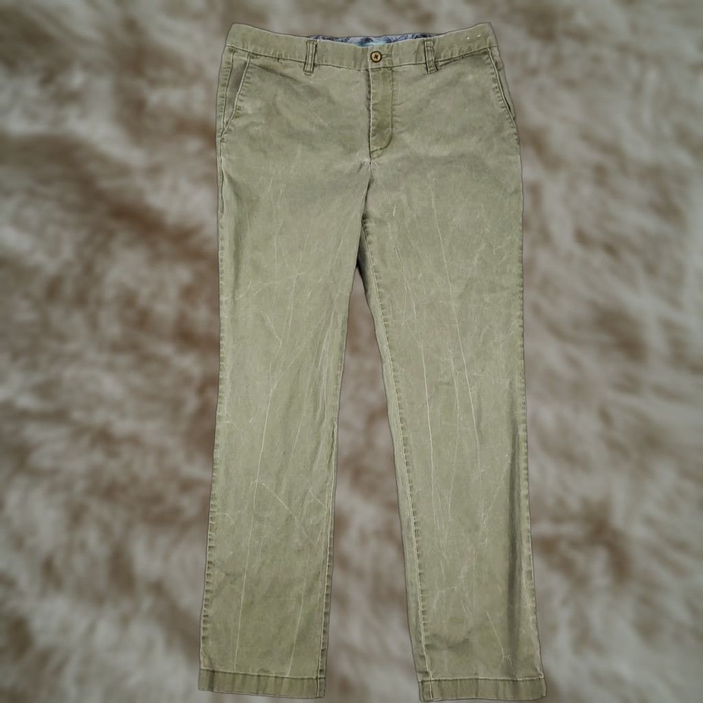 Tommy Bahama Tommy Bahama Chino Pants Mens 35x31 Gray Stretch 5 Pocket Casual Trousers Size US 35 - 1 Thumbnail