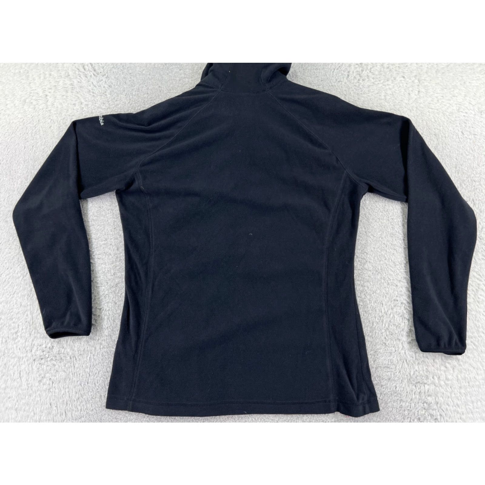 Vintage Columbia Jacket Womens Large Black Full Zip Mock Neck Fleece Cozy All Seasons Outdoor Logo Embroidered Regular Size L / US 10 / IT 46 - 2 Thumbnail