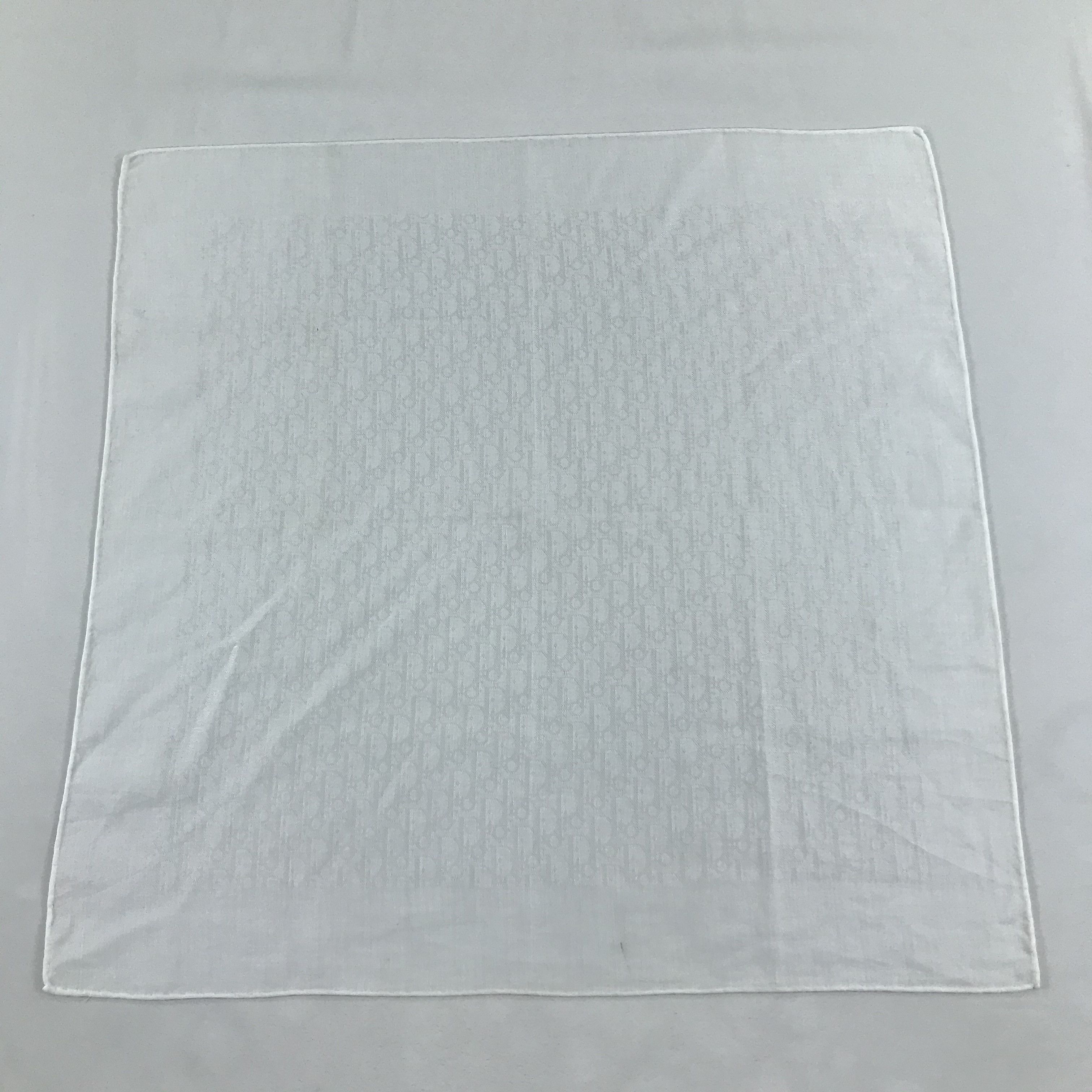 Christian Dior Monsieur Christian Dior Oblique Handkerchief Neckerchief Bandana H631 Size ONE SIZE - 5 Thumbnail
