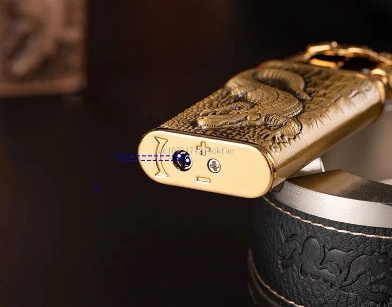 Vintage Dragon Crocodile Double Fire Lighter Size ONE SIZE - 5 Thumbnail