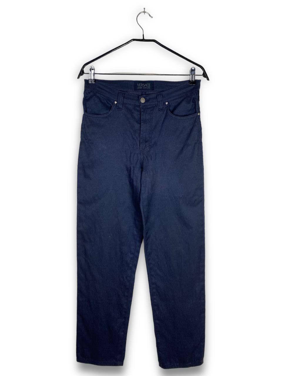 Versace Vintage VERSACE Navy Pants Y2k M518 Size 28" / US 6 / IT 42 - 2 Thumbnail