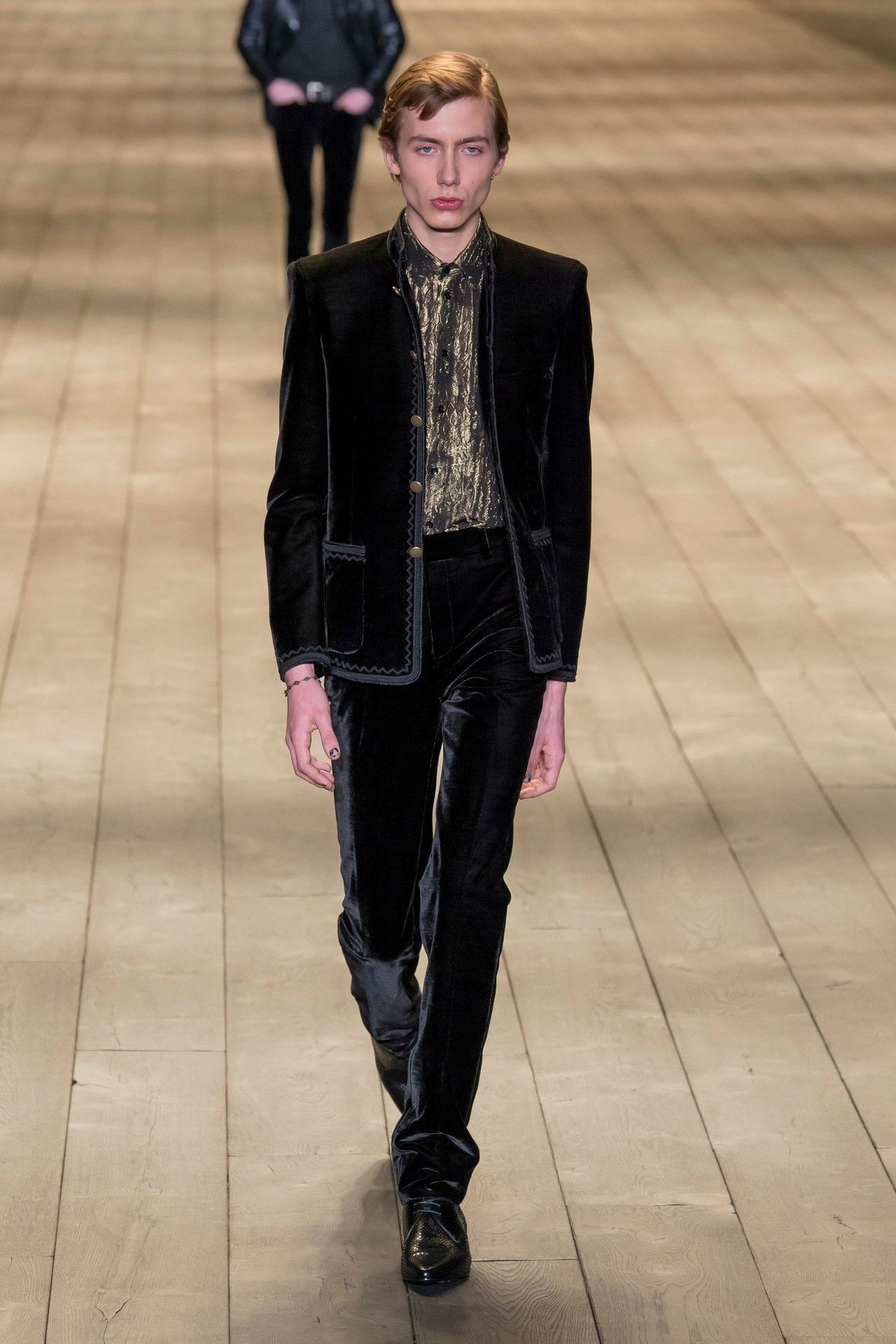 Saint Laurent Paris Saint laurent size 38 Black Gold Sunflower Shirt 2501-Nexta Size US S / EU 44-46 / 1 - 5 Thumbnail