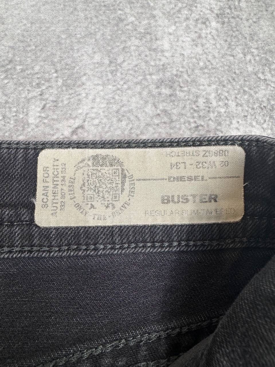 Diesel Diesel Buster Regular Slim Tapered Jeans Black Size 32 Size US 32 / EU 48 - 7 Thumbnail