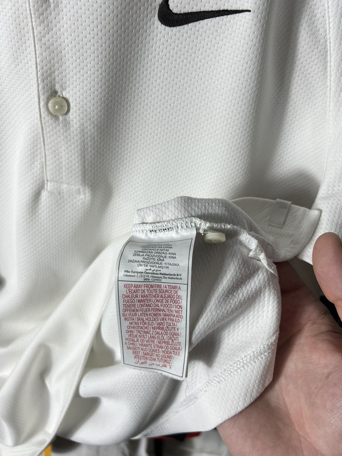 Nike 🟦 Vintage Nike Tennis Polo — White (Court Line) Size S Size US S / EU 44-46 / 1 - 9 Thumbnail