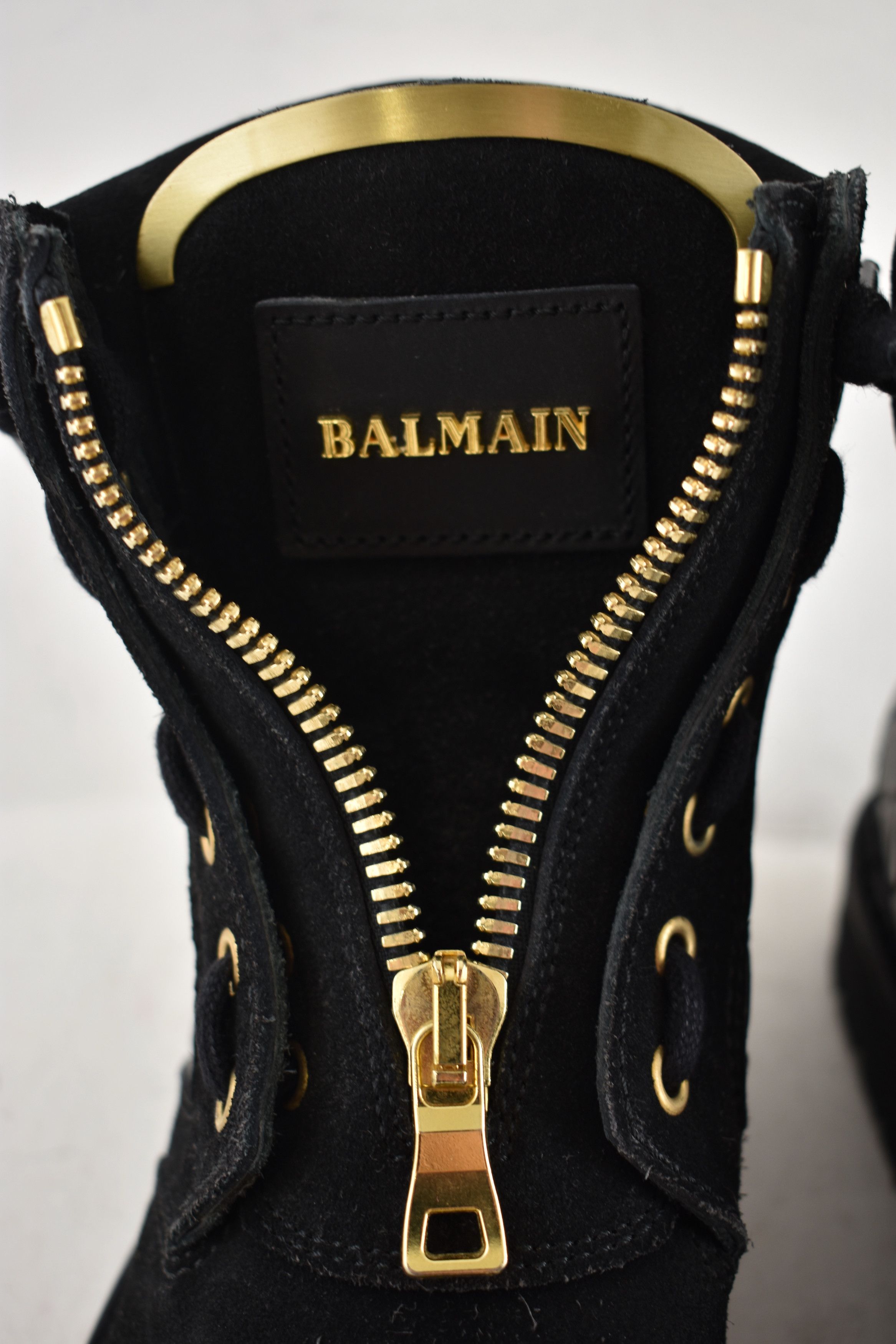 Balmain Taiga Ranger Leather Suede Zipper Biker Moto Combat Boots 36 Size US 6 / IT 36 - 6 Thumbnail