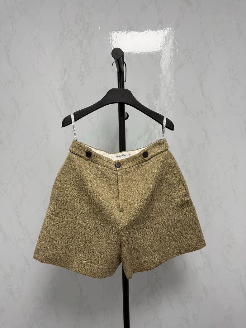 Dior Dior Gold thread embossed shorts Size 26" / US 2 / IT 38 - 1 Thumbnail