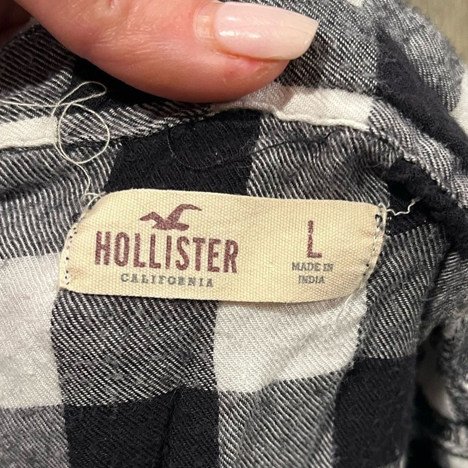 Hollister Hollister Plaid Striped Button-Down Shirt Long Sleeve Size L Size L / US 10 / IT 46 - 2 Thumbnail