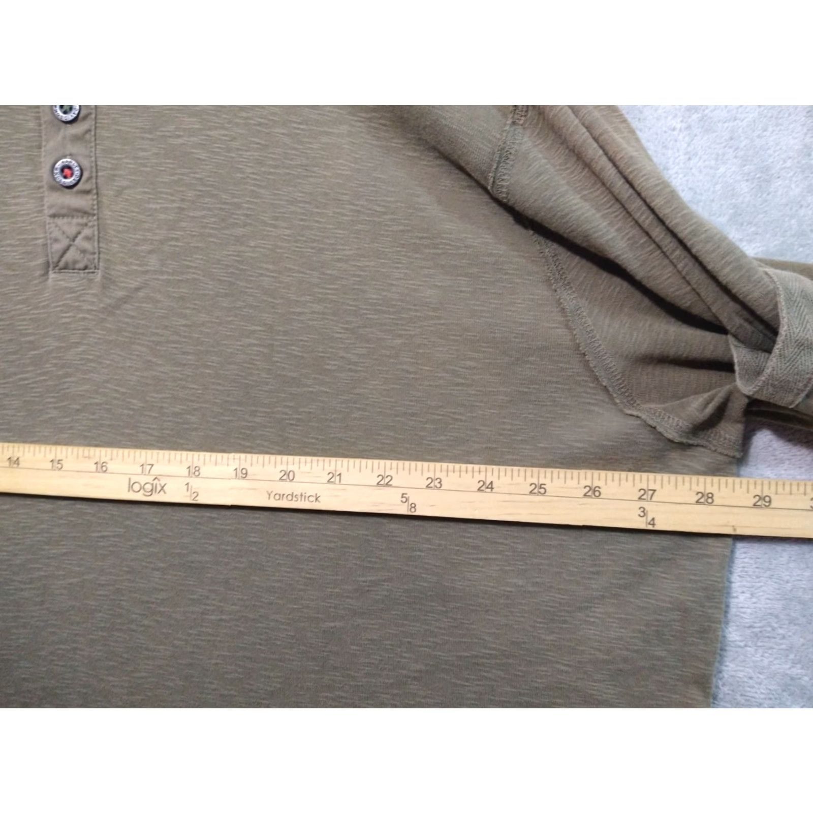 Harley Davidson Harley-Davidson Shirt Mens 2XL Brown Henley Long Sleeve Cotton Knit Pullover T-Shirt Size US XXL / EU 58 / 5 - 4 Thumbnail