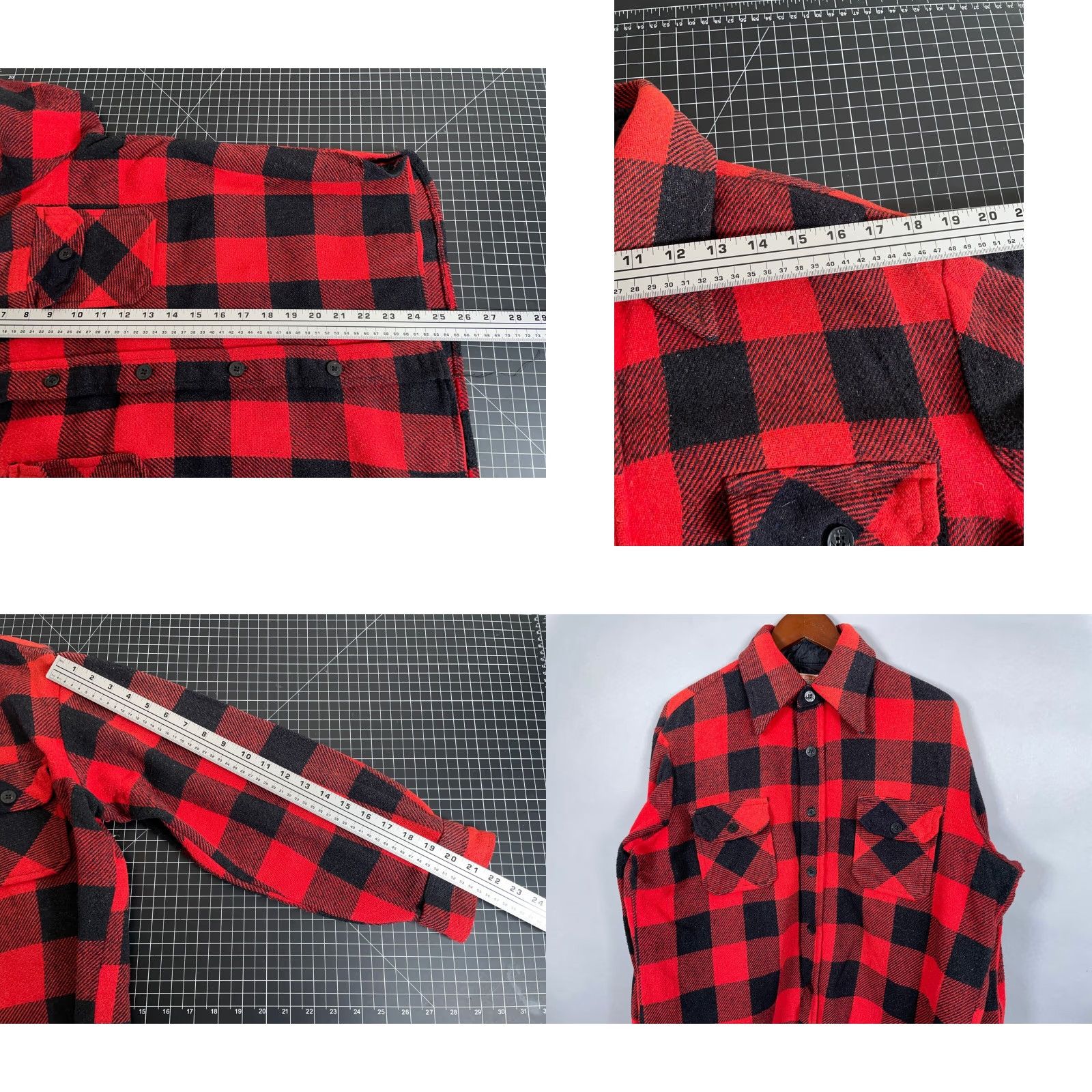 Vintage VINTAGE Wool Linen Flannel Shirt Size US L / EU 52-54 / 3 - 8 Thumbnail
