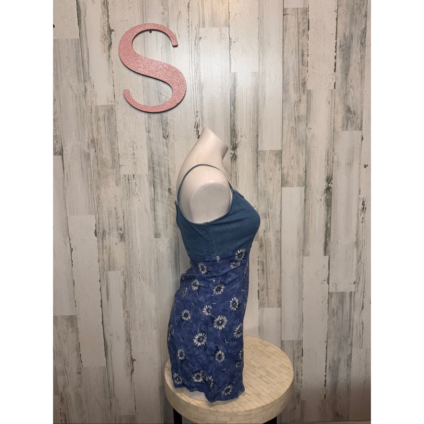 Other RB Basic Denim & Floral Sunflower Print Mini Dress Women’s S Size S / US 4 / IT 40 - 5 Thumbnail