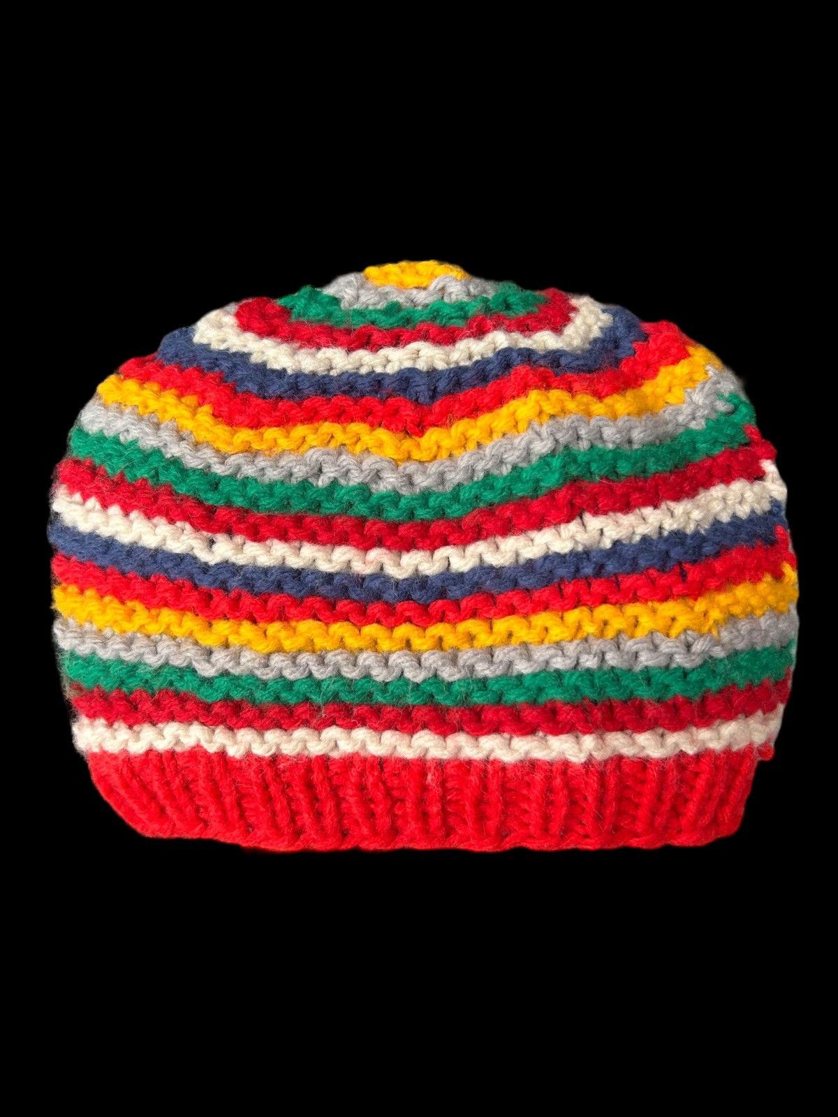 Japanese Brand × Kapital × Vintage Crochet Knitted Handmade Beanie Hats ☠️☠️ Size ONE SIZE - 1 Thumbnail