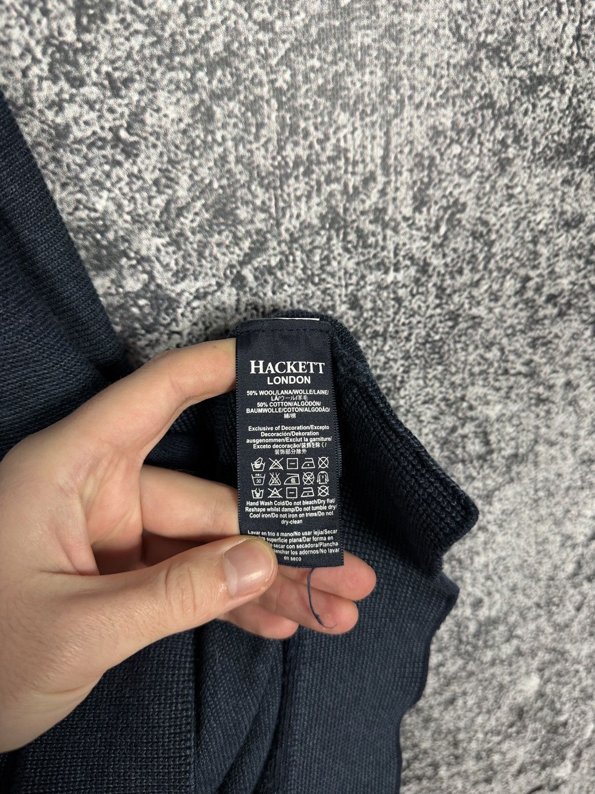 Hackett Hackett London Full Zip Pullover Cotton Wool Jumper Size L Size US L / EU 52-54 / 3 - 7 Thumbnail