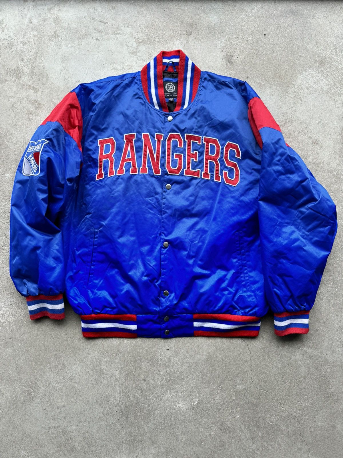 Rangers New York NHL Bomber Jacket Varsity