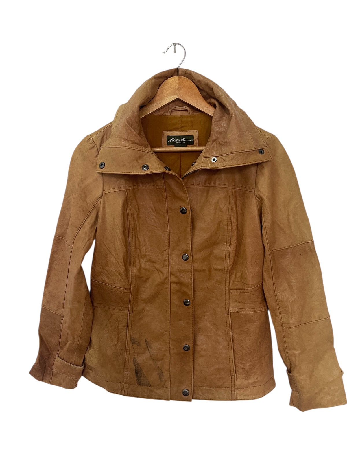 Eddie Bauer VINTAGE EDDIE BAUER LEATHER JACKET Size US S / EU 44-46 / 1 - 1 Thumbnail