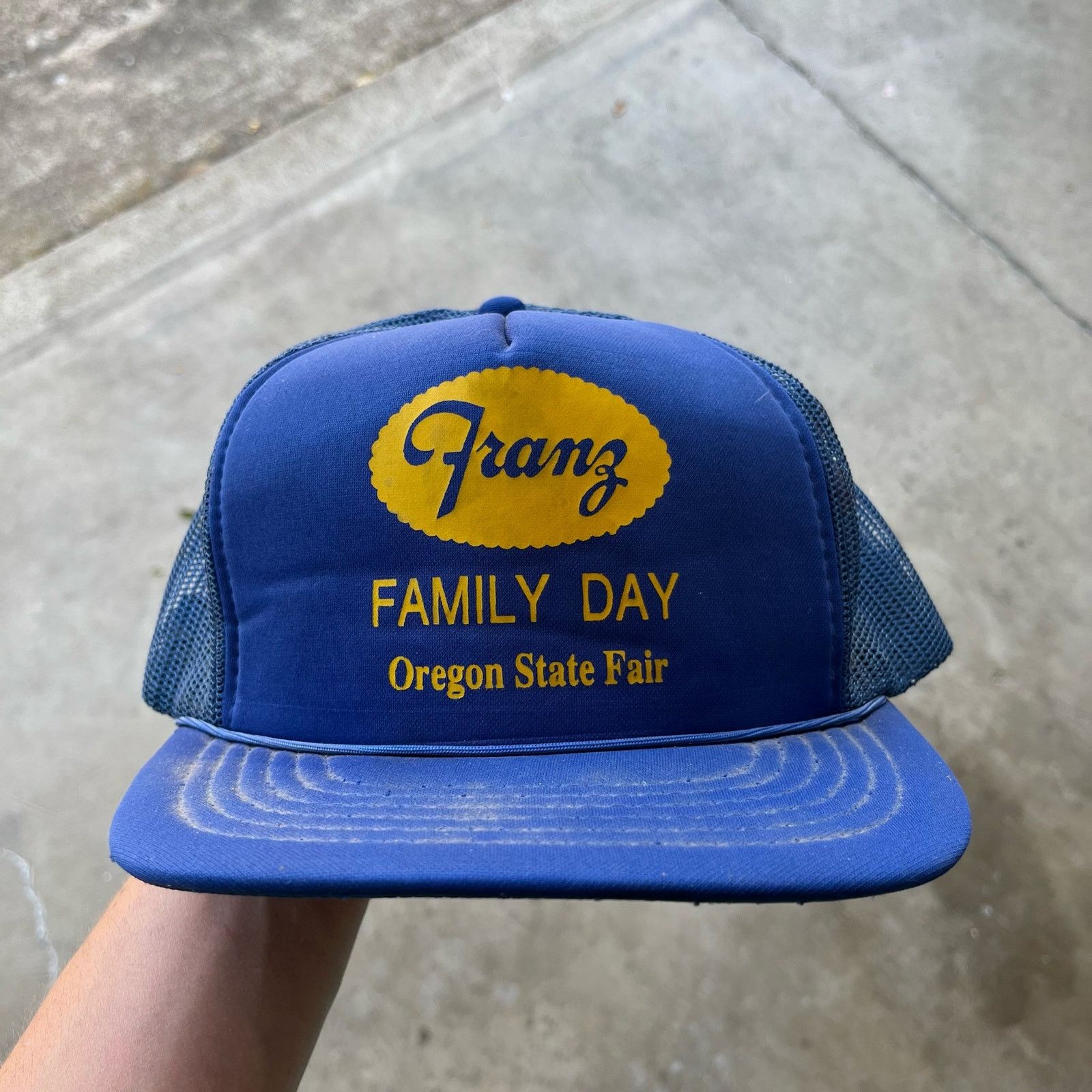 Vintage VINTAGE FRANZ TRUCKER HAT BLUE AMAPRO 80S 90S Size ONE SIZE - 1 Thumbnail