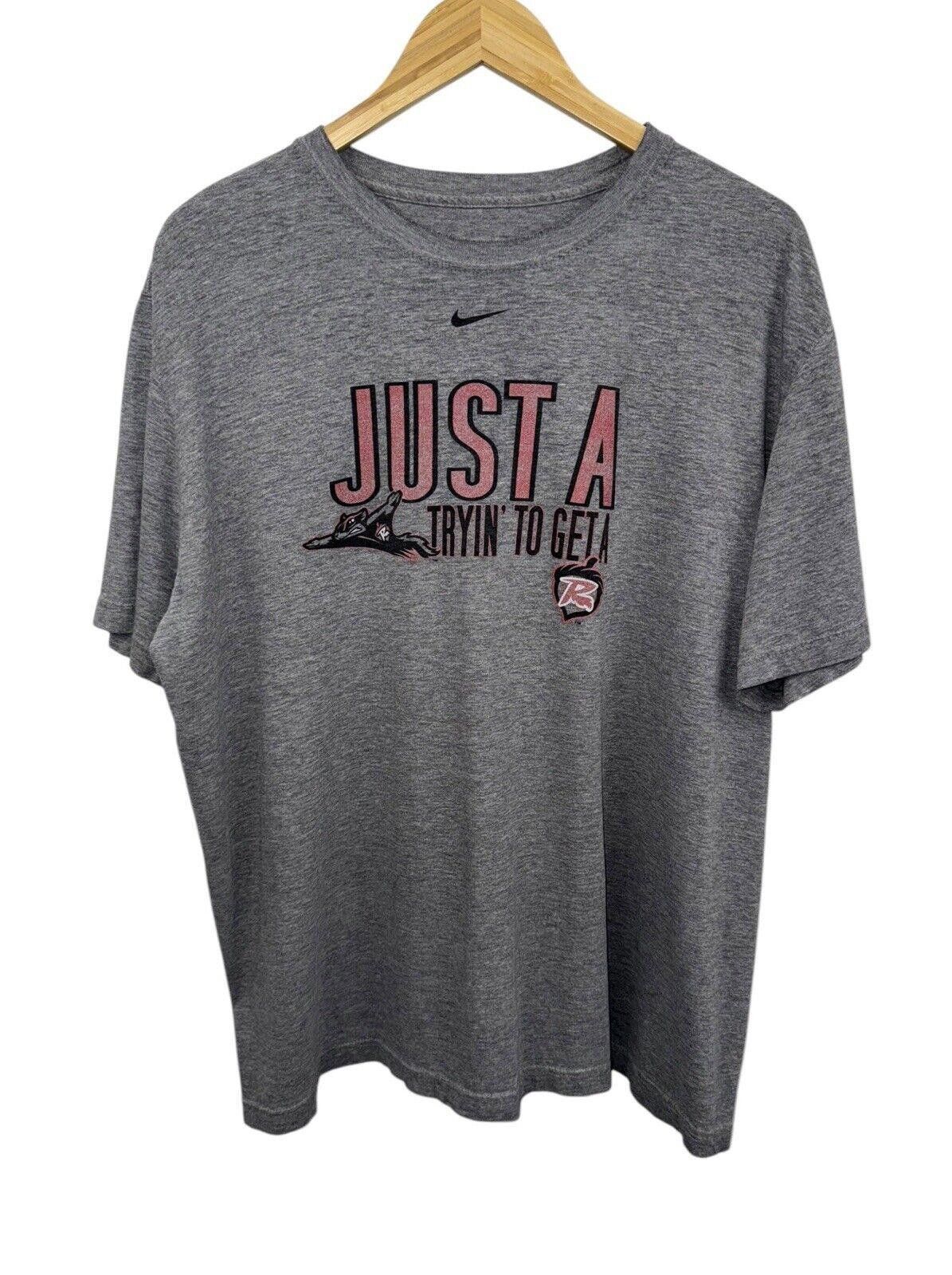 Nike Vintage Nike Center Swoosh Squirrel Getting A Nut Shirt XL Size US XL / EU 56 / 4 - 1 Thumbnail