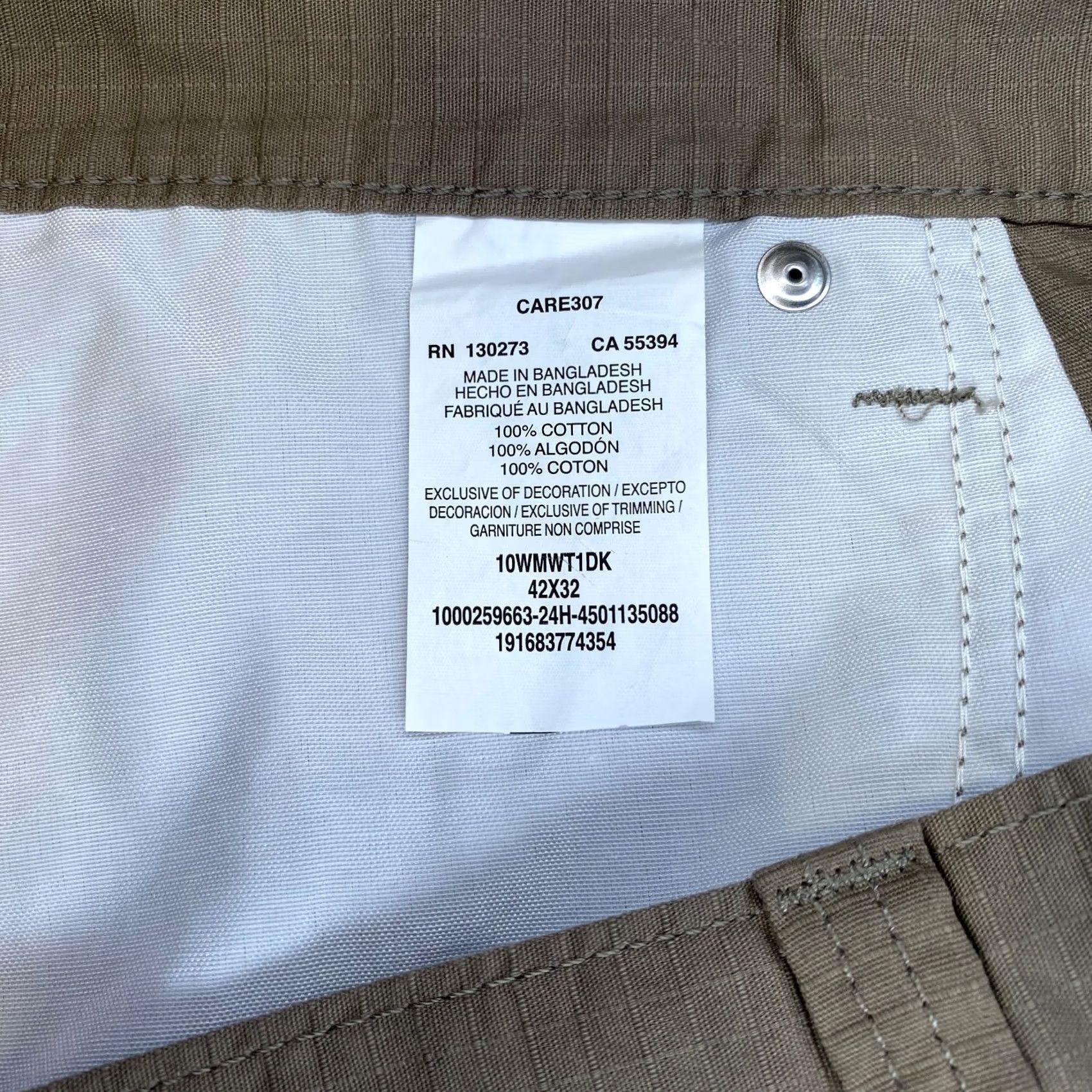 Wrangler Wrangler Workwear Technician Pant 42x32 Khaki Relaxed Fit Cell Pocket Ripstop Men Pants 42 Khaki Ripstop Wrangler RIGGS Workwear 42 Mens Size US 42 / EU 58 - 7 Thumbnail