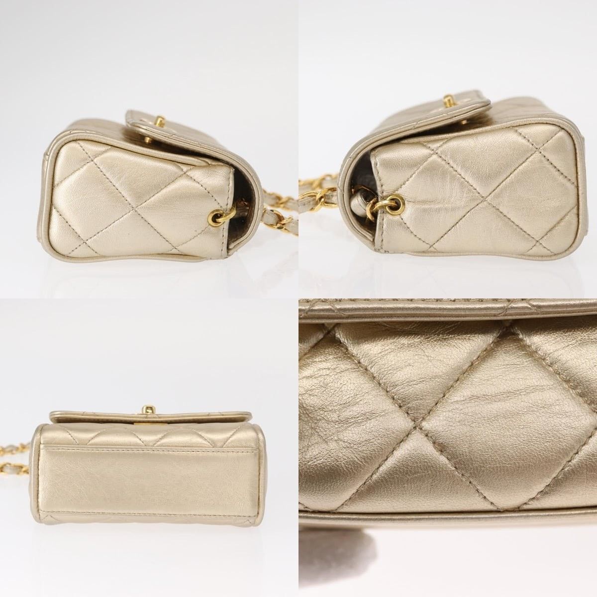 Chanel Chanel Mini Matelasse 13 Chain Shoulder Bag Size ONE SIZE - 3 Thumbnail