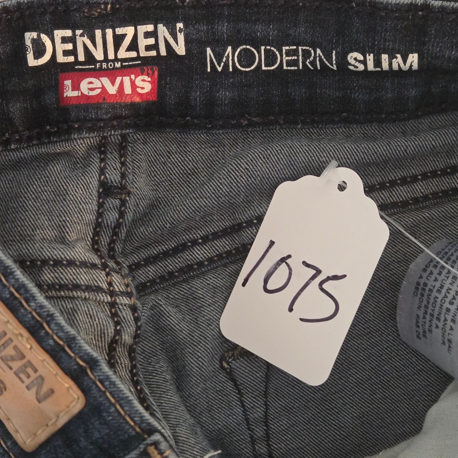 Levi's Denizen Levis Modern Slim Distressed Navy Blue Jeans W29 L32 Size 29" - 5 Thumbnail