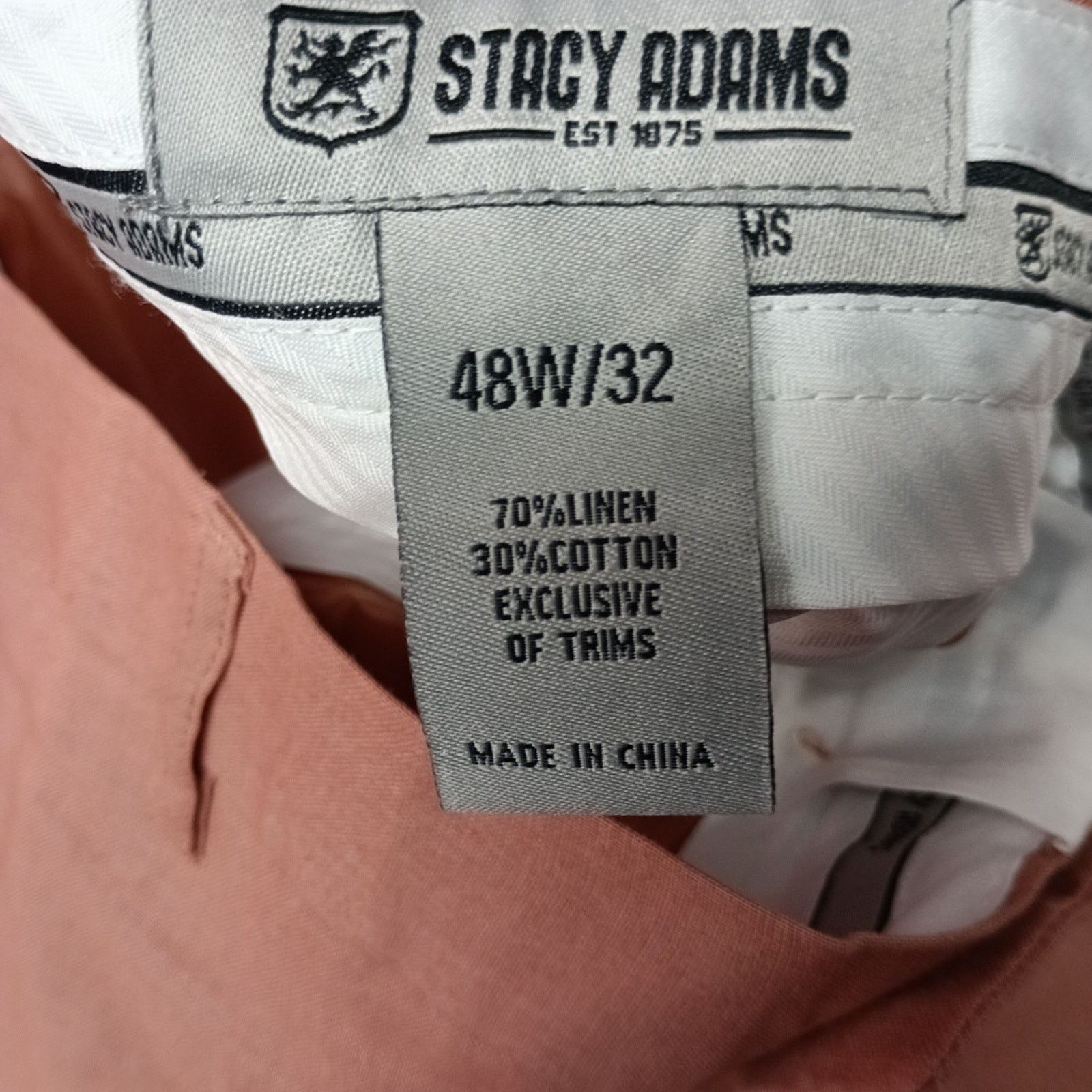Stacy Adams Stacy Adams Linen Cotton Dress Pants Men's Size 48x32 Cork Size US 44 / EU 60 - 5 Thumbnail