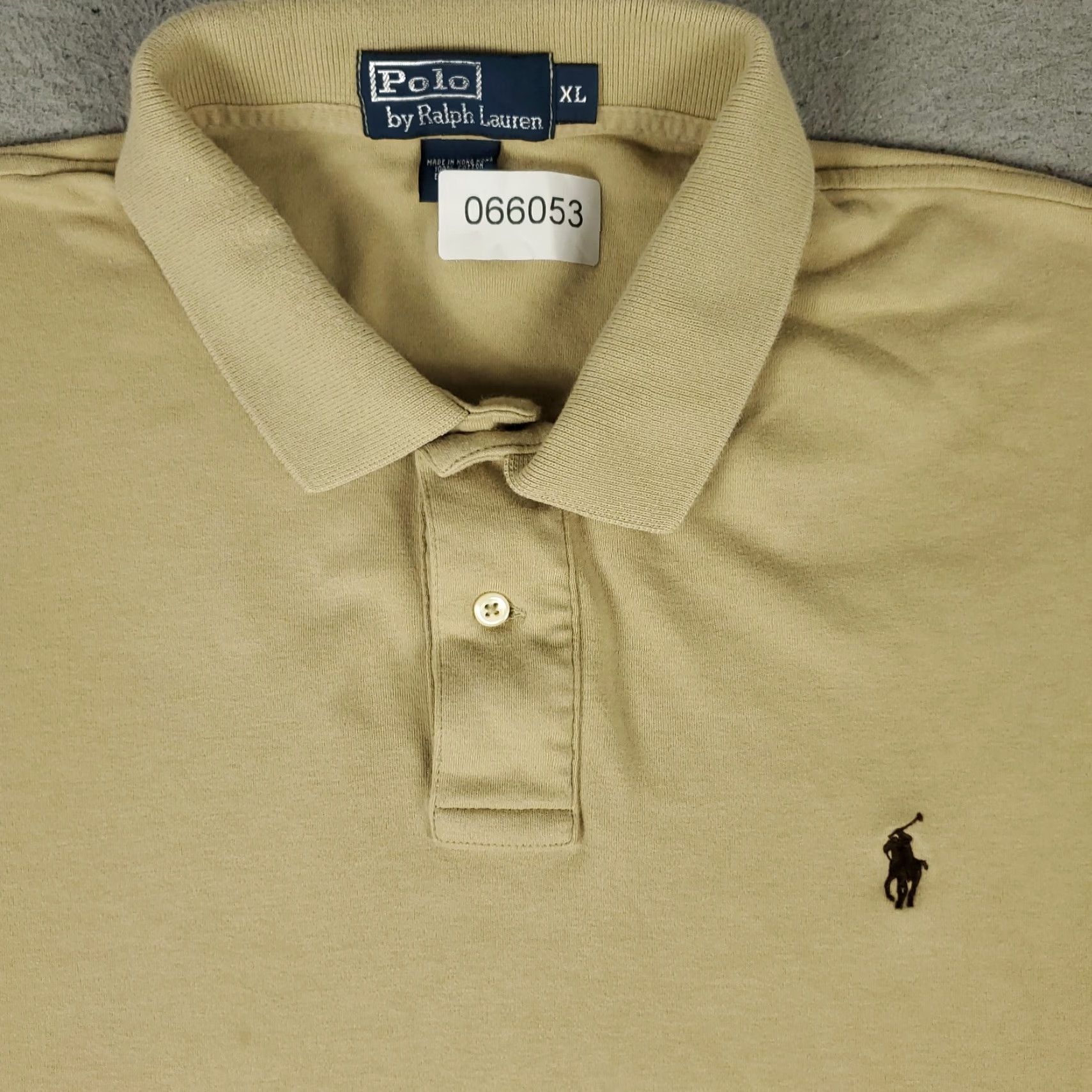 Ralph Lauren Ralph Lauren Polo Shirt Mens XL Beige Pony Casual Short Sleeve Polo Shirt Size US XL / EU 56 / 4 - 2 Thumbnail