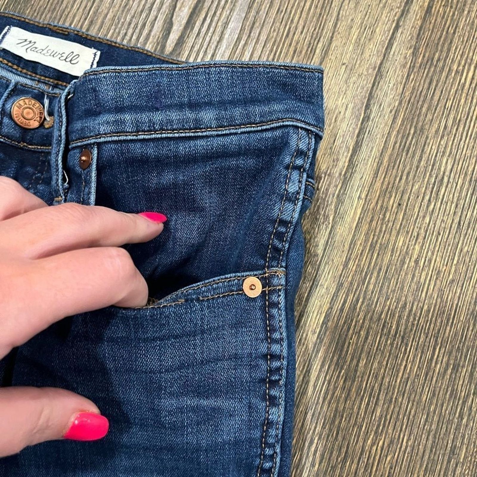 Madewell Madewell Skinny Jeans 10" High-Rise Whisker Denim Size 28 Size 28" / US 6 / IT 42 - 8 Thumbnail