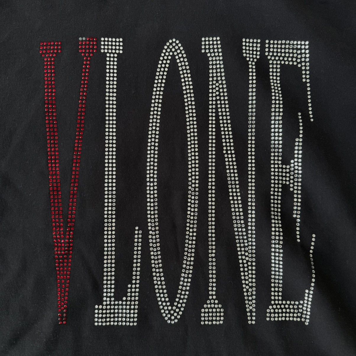 Vlone Staple Red Rhinestone Hoodie Size US M / EU 48-50 / 2 - 2 Thumbnail