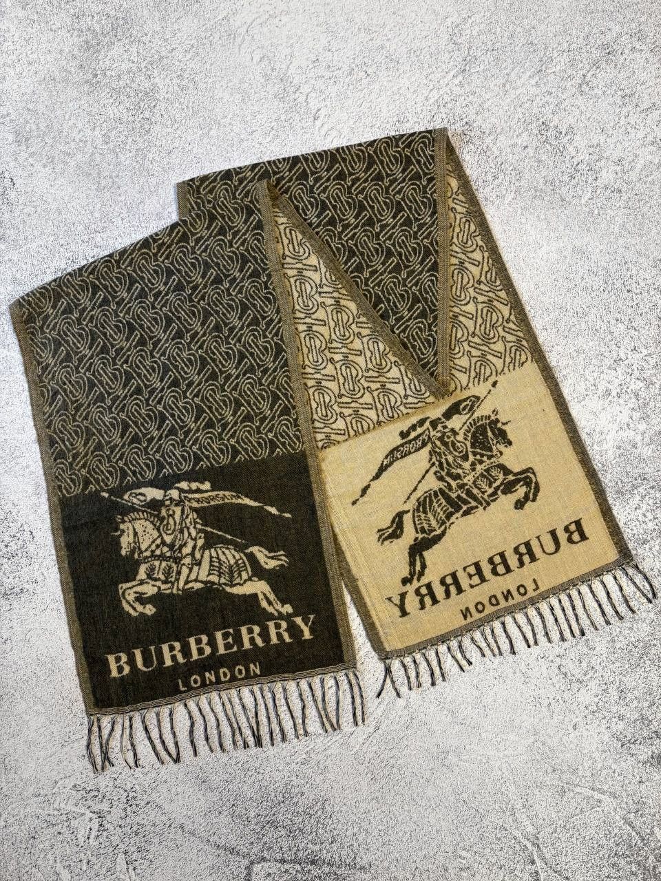 Burberry Prorsum Burberry Prorsum Equestrian Knight Big Logo Monogram Scarf Size ONE SIZE - 5 Thumbnail