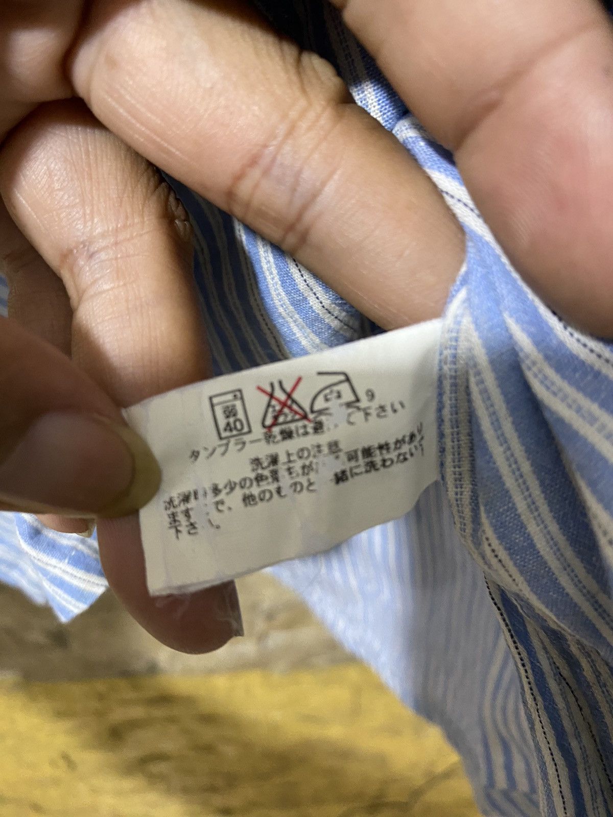 Blue Blue Japan × Japanese Brand × Vintage Blue Blue Japan Hickory Shirt Size US M / EU 48-50 / 2 - 5 Thumbnail