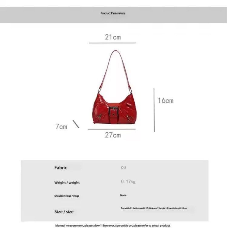 Other Y2K Vintage Punk Hobo / Shoulder Bag Women Size ONE SIZE - 7 Thumbnail