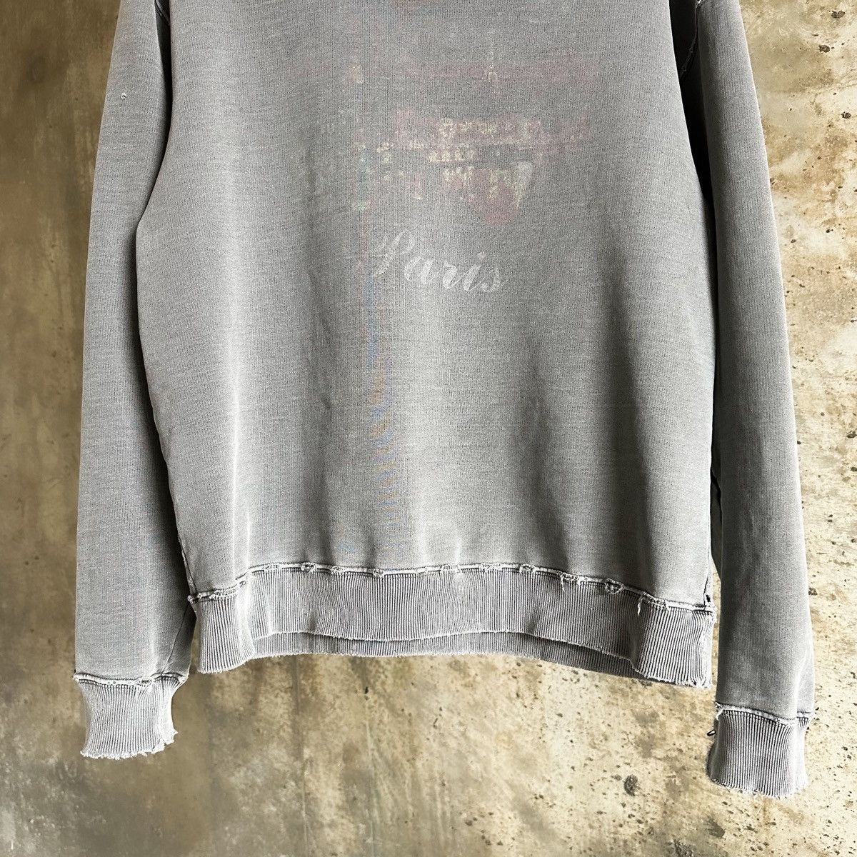 Balenciaga Balenciaga FW17 THRASHED Paris Safety Pin Hoodie Size US XL / EU 56 / 4 - 4 Thumbnail