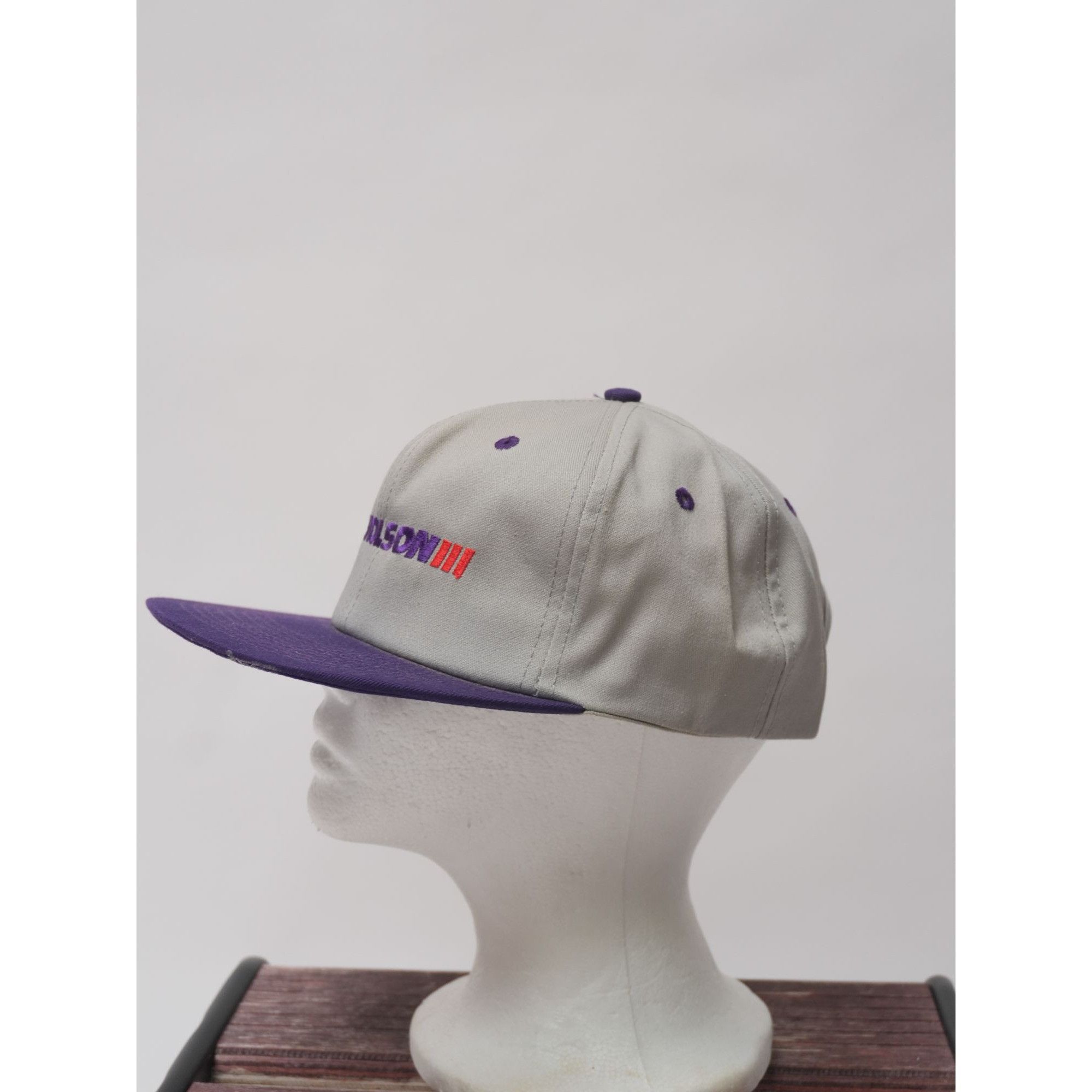 Other Vintage Nicholson 3 Purple & Gray Hat Size ONE SIZE - 3 Thumbnail