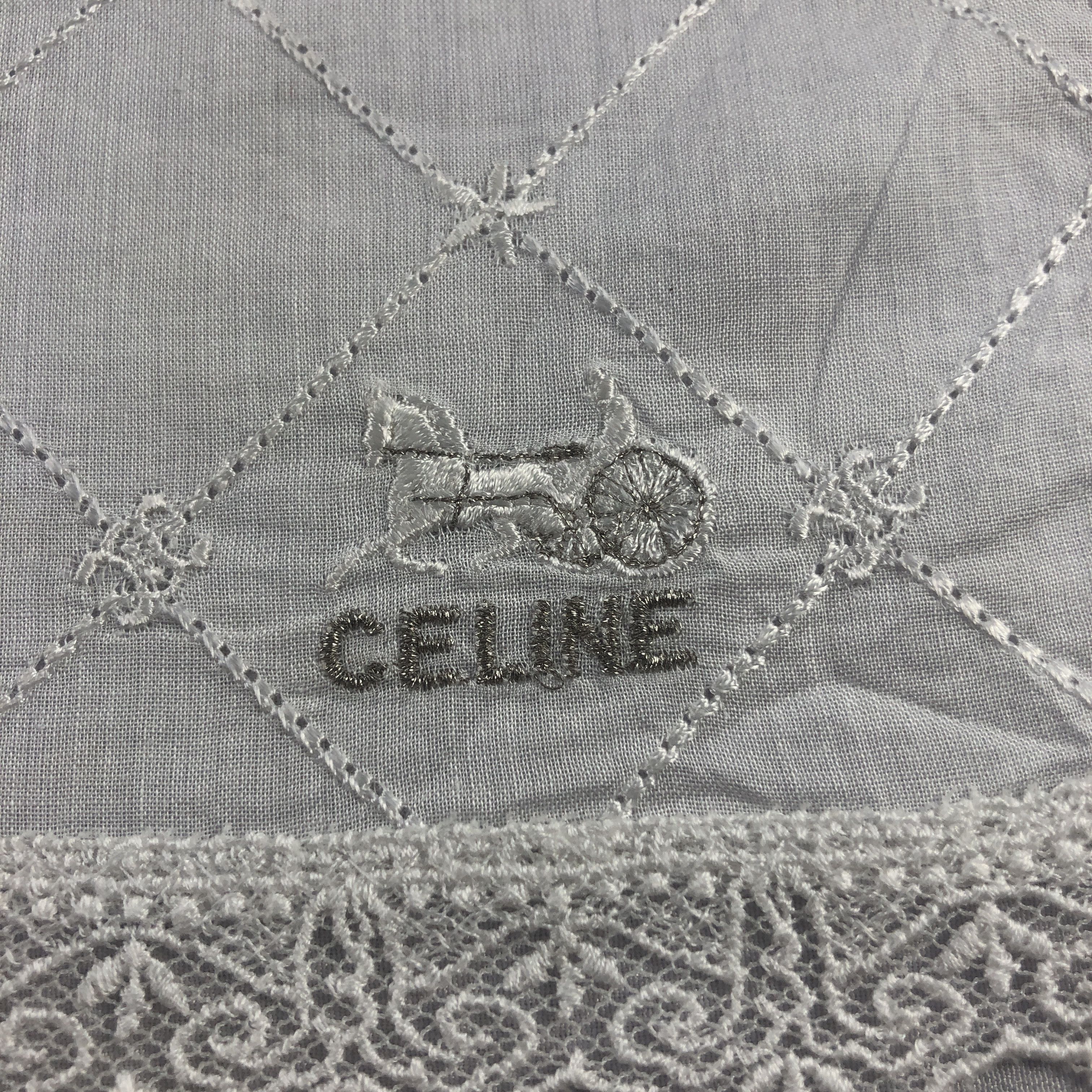 Celine × Vintage Celine Handkerchief Neckerchief Bandana H2614 Size ONE SIZE - 3 Thumbnail