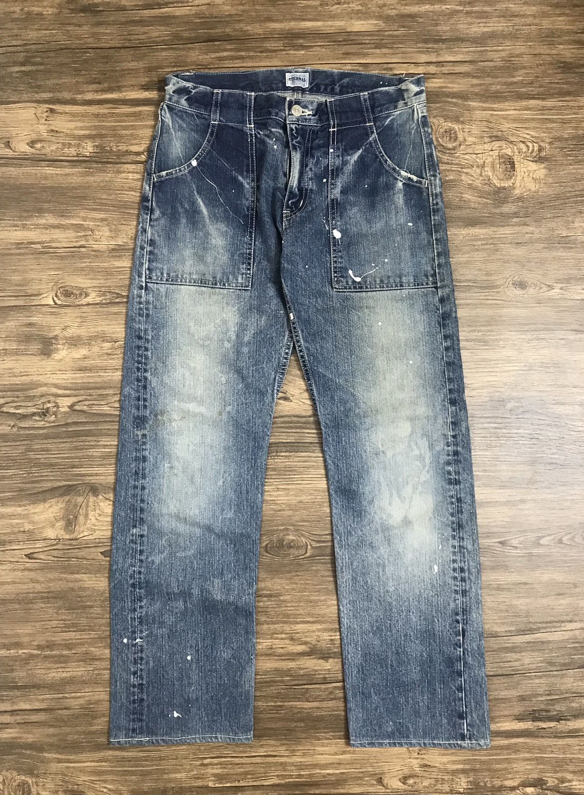 Eternal Eternal Union distressed splatter denim Size US 32 / EU 48 - 1 Thumbnail