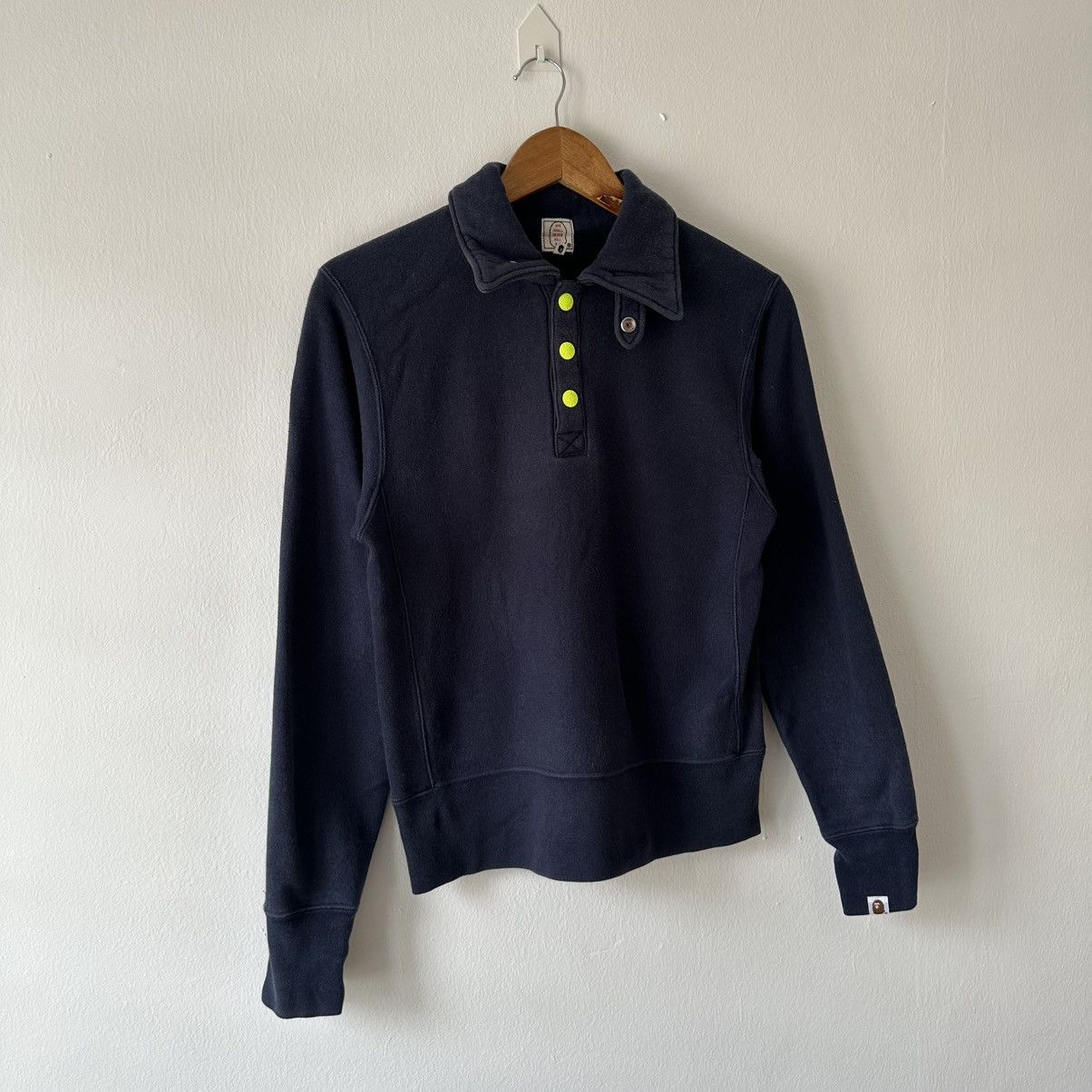 Bape Bape Ape Shall Never Kill Ape Button Collar Sweatshirt Size US XS / EU 42 / 0 - 5 Thumbnail