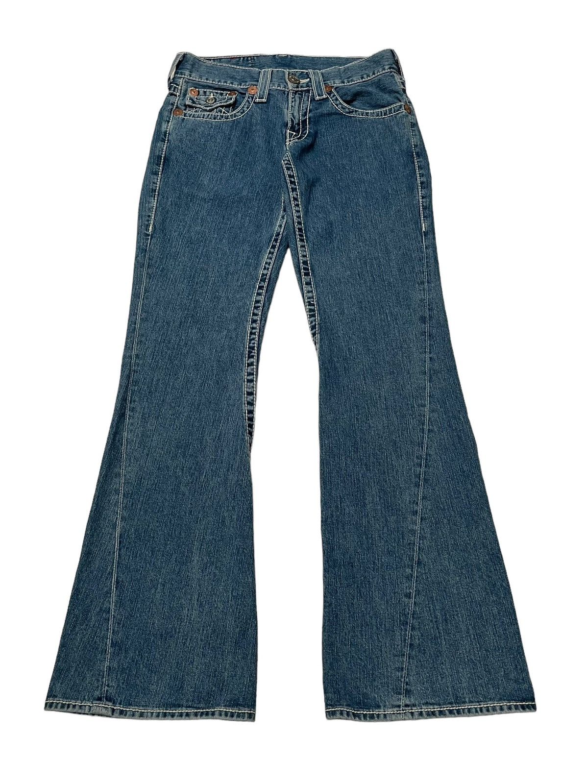 True Religion Vintage Brand True Religion Flared Jeans 1990s Size US 30 / EU 46 - 1 Thumbnail