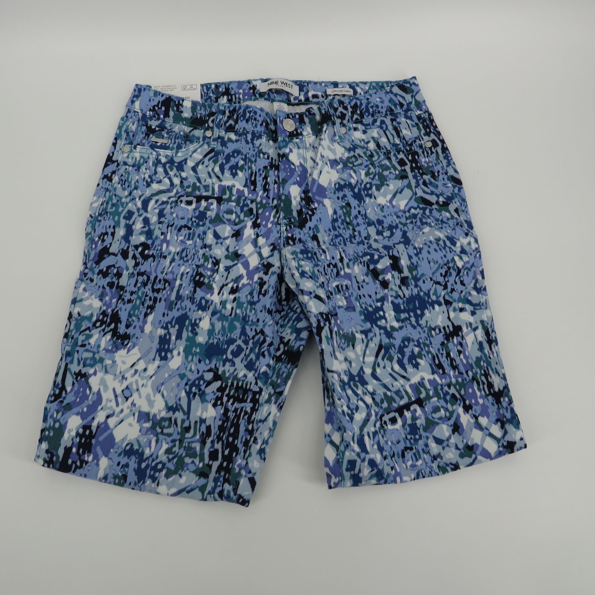 Nine West Nine West Women's Chrystie Capri Jeans Relaxed Fit Blue Size Size 30" / US 8 / IT 44 - 5 Thumbnail