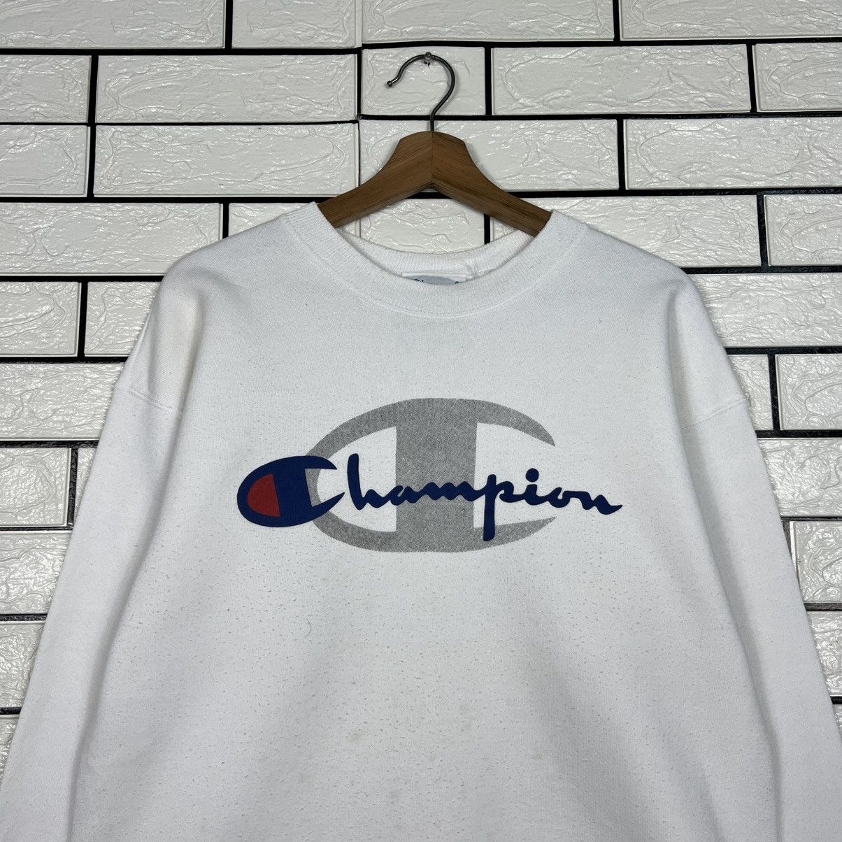 Champion 90's CHAMPION REVERSE WEAVE Big Logo Sweatshirt #4017-C183 Size US M / EU 48-50 / 2 - 2 Thumbnail