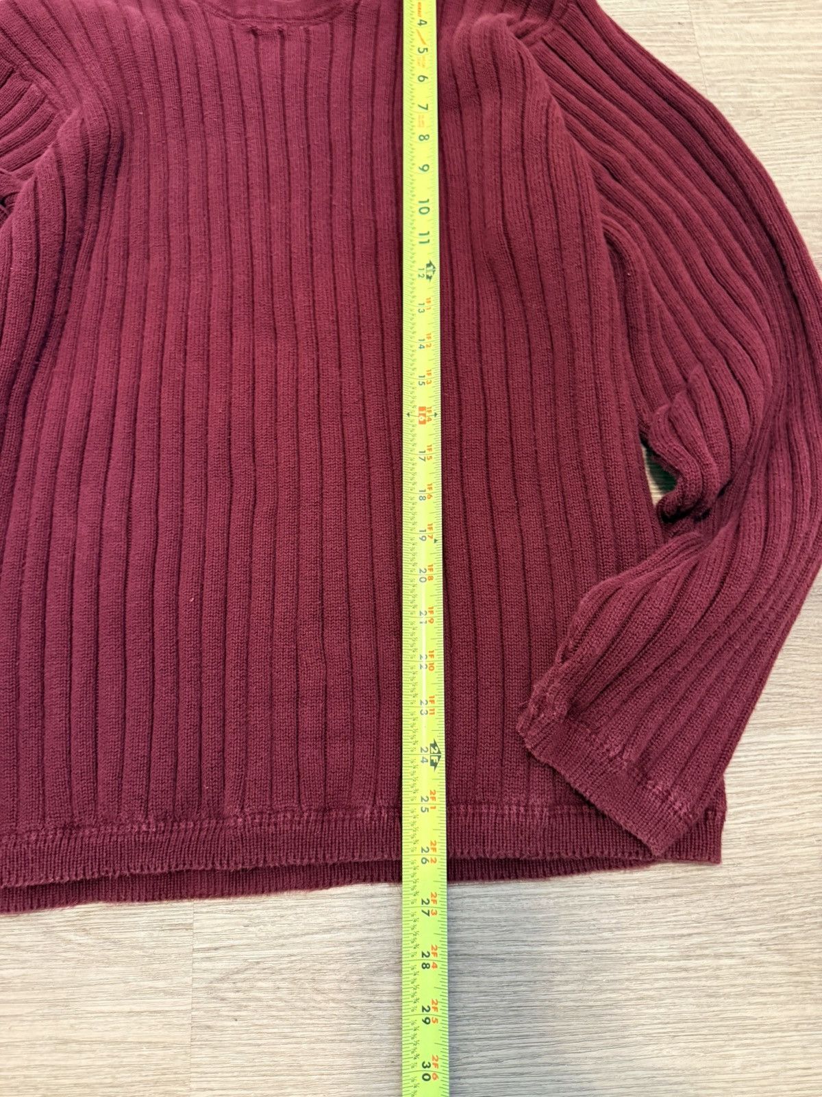 Eddie Bauer Wine red cotton knit Eddie Bauer Sweater Size US L / EU 52-54 / 3 - 6 Thumbnail