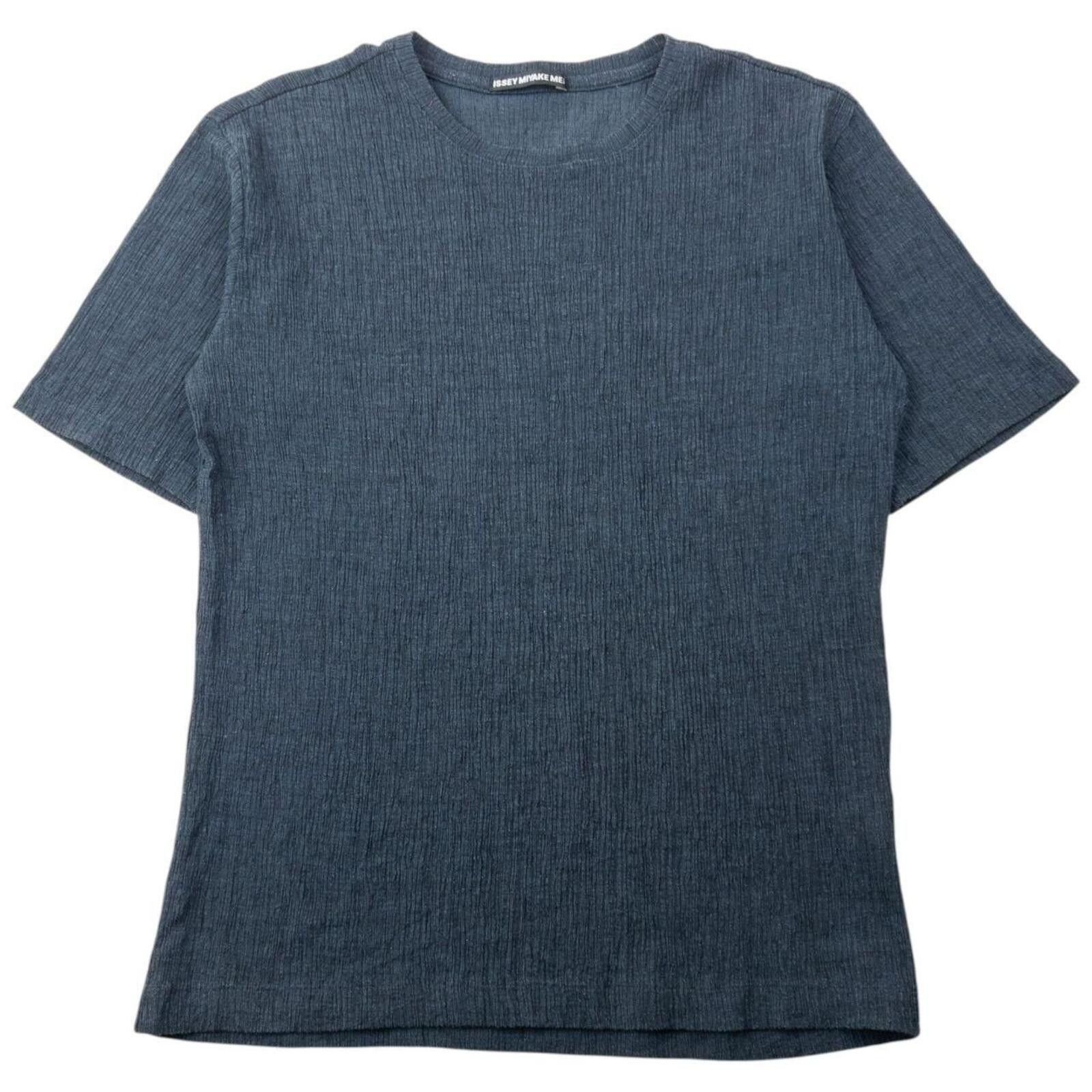 Issey Miyake Vintage 2000s Issey Miyake MEN Crinkle T Shirt Size S Size US S / EU 44-46 / 1 - 1 Thumbnail