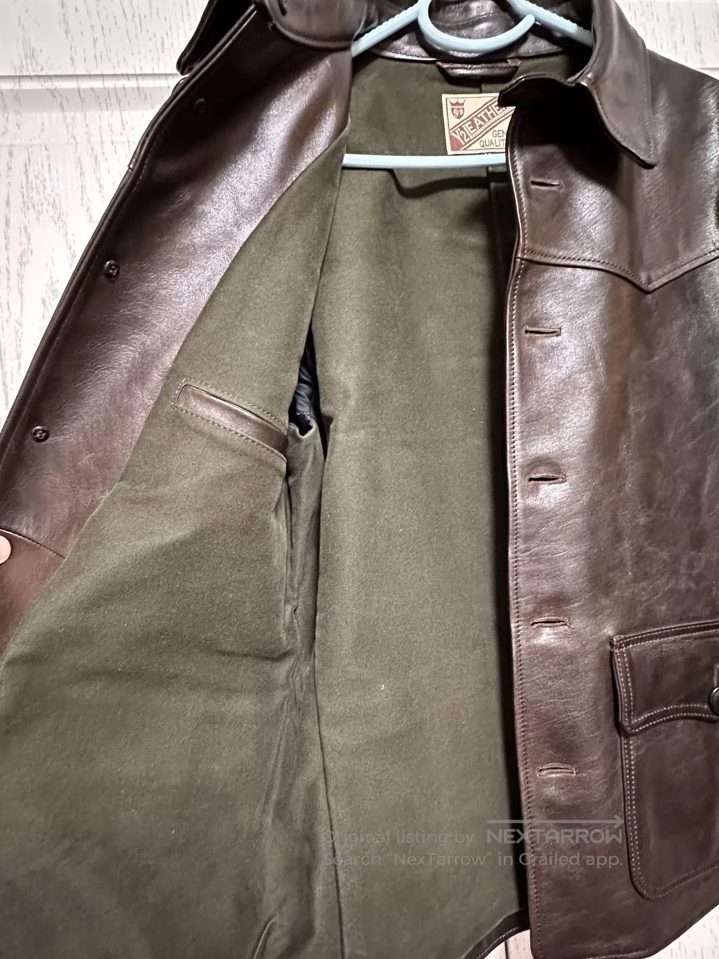 Y'2 Leather Y'2LEATHER Vintage Horsehide Trucker Jacket. Size US XXS / EU 40 - 5 Thumbnail