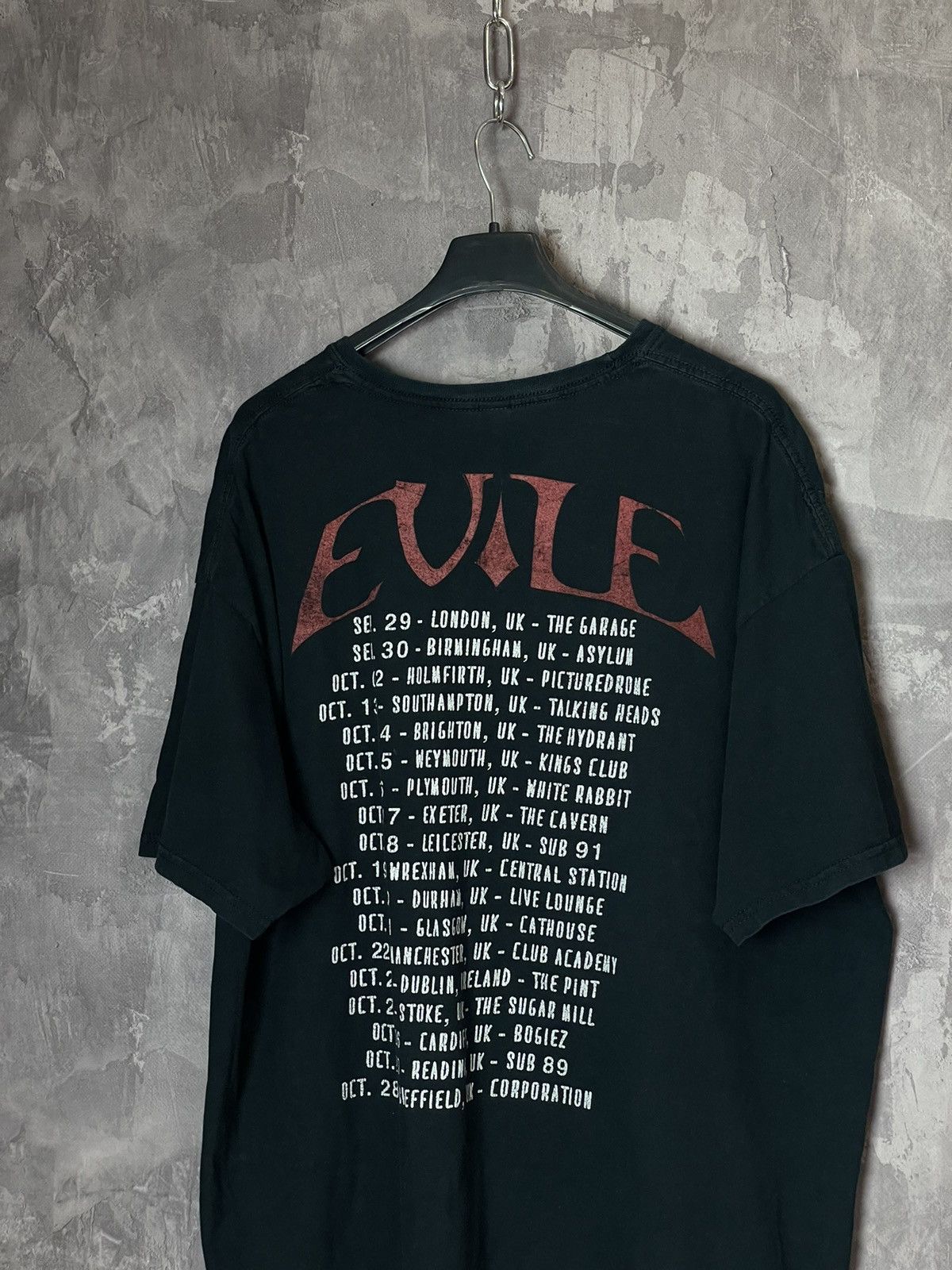 Band Tees × Vintage Evile vintage band tour t shirt dark metal AOP Size US XXL / EU 58 / 5 - 9 Thumbnail