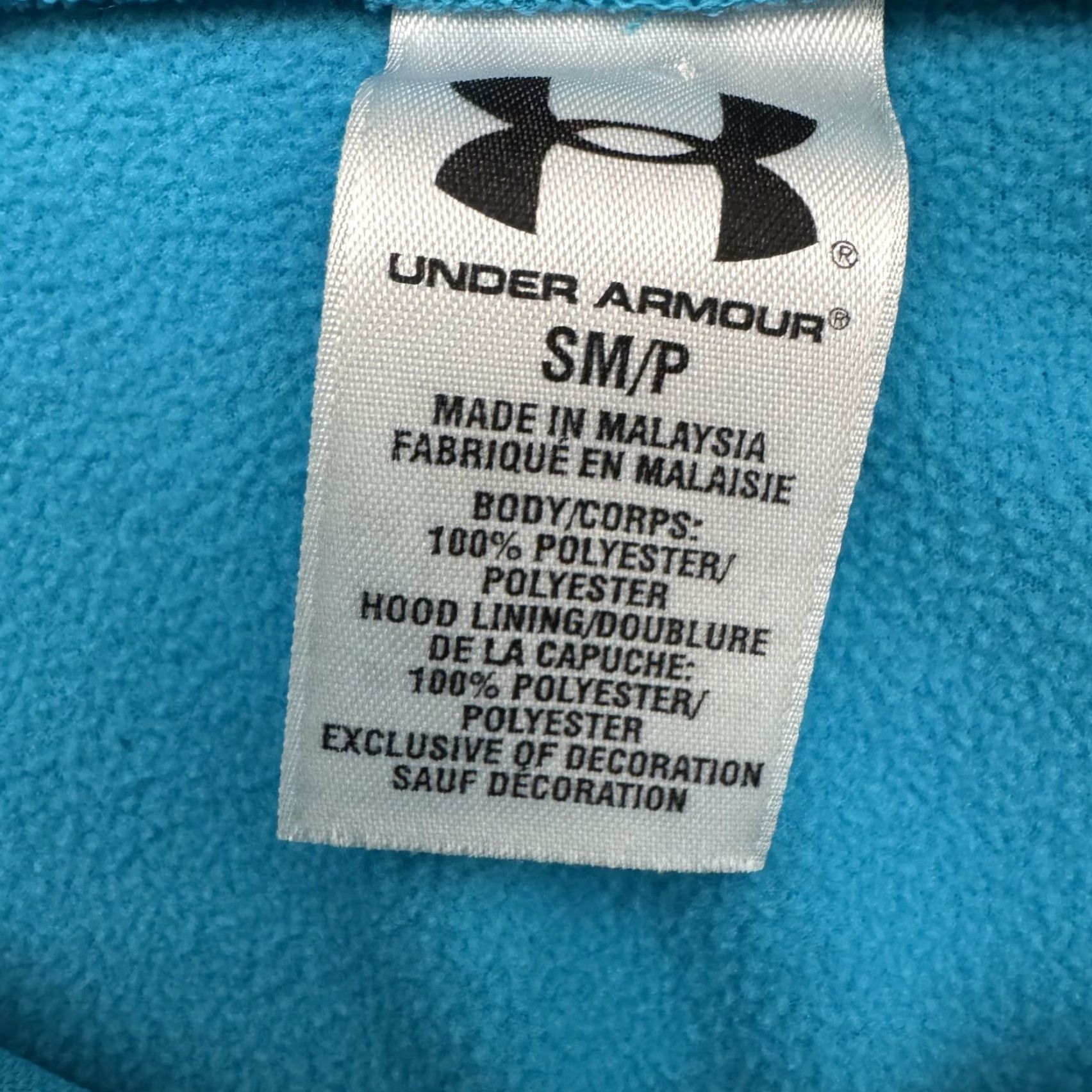 Under Armour Under Armour Hoodie Womens Small Blue Pullover Kangaroo Pocket Lightweight Athletic Sports Outdoor Logo Size S / US 4 / IT 40 - 5 Thumbnail