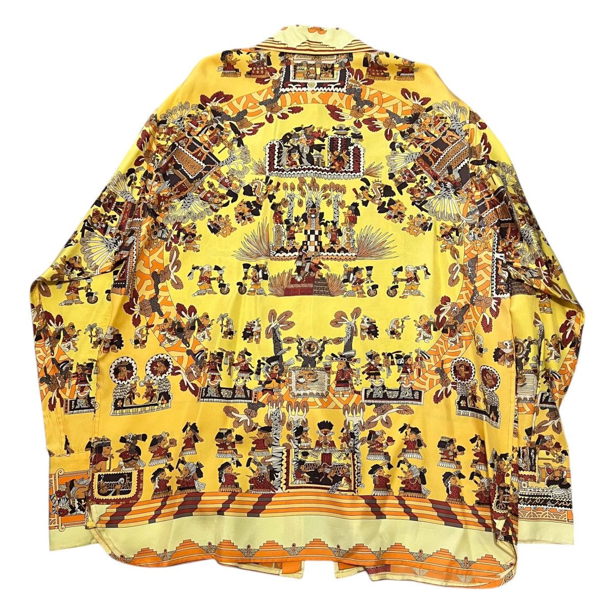 Hermes HERMÈS ASTRES et SOLEILS Silk Button Down Shirt Size US XS / EU 42 / 0 - 6 Thumbnail