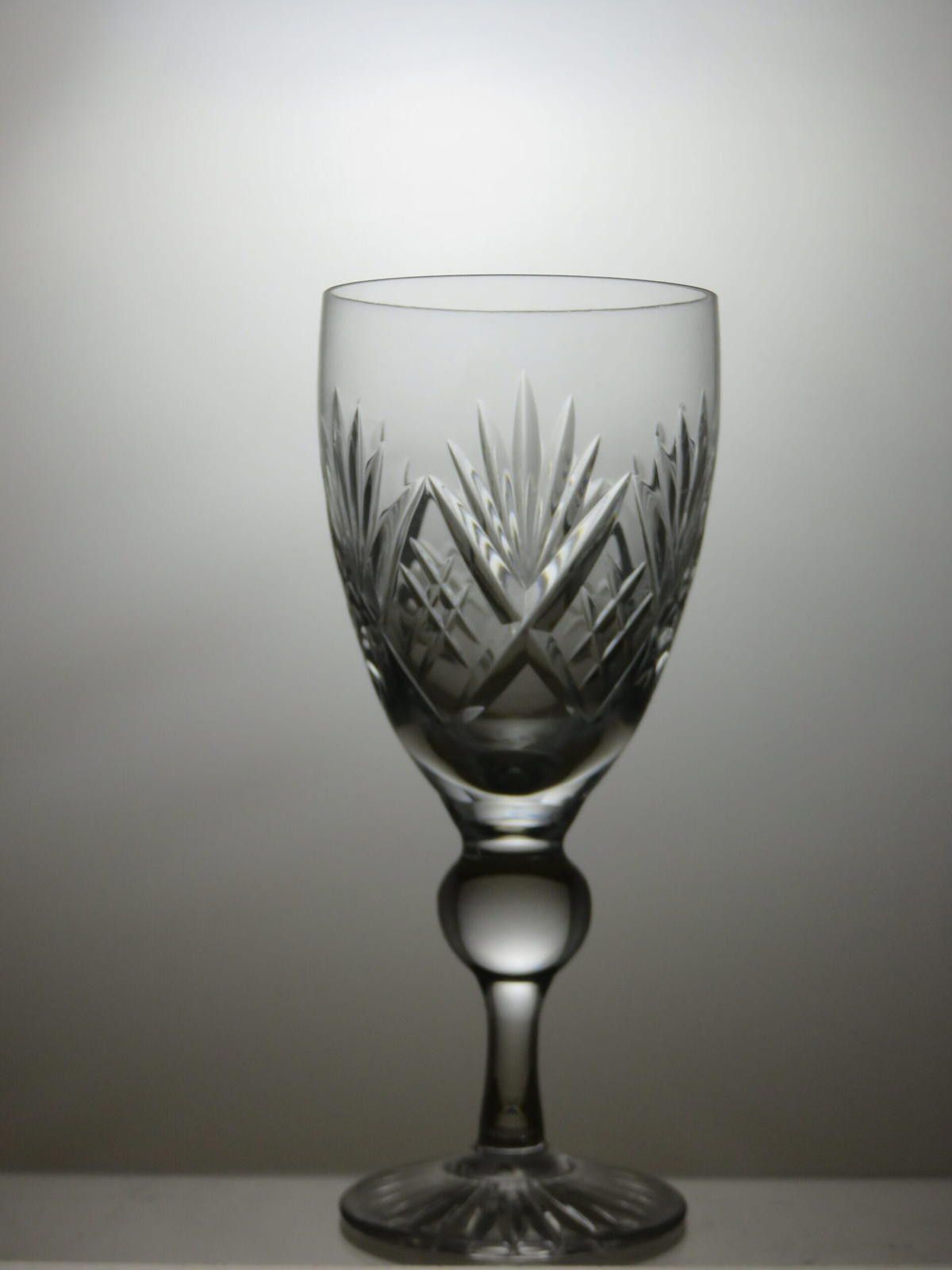 Uniform Bridge Bridge Crystal Cut Glass Water Goblet Glass 6 1/4" Size ONE SIZE - 3 Thumbnail