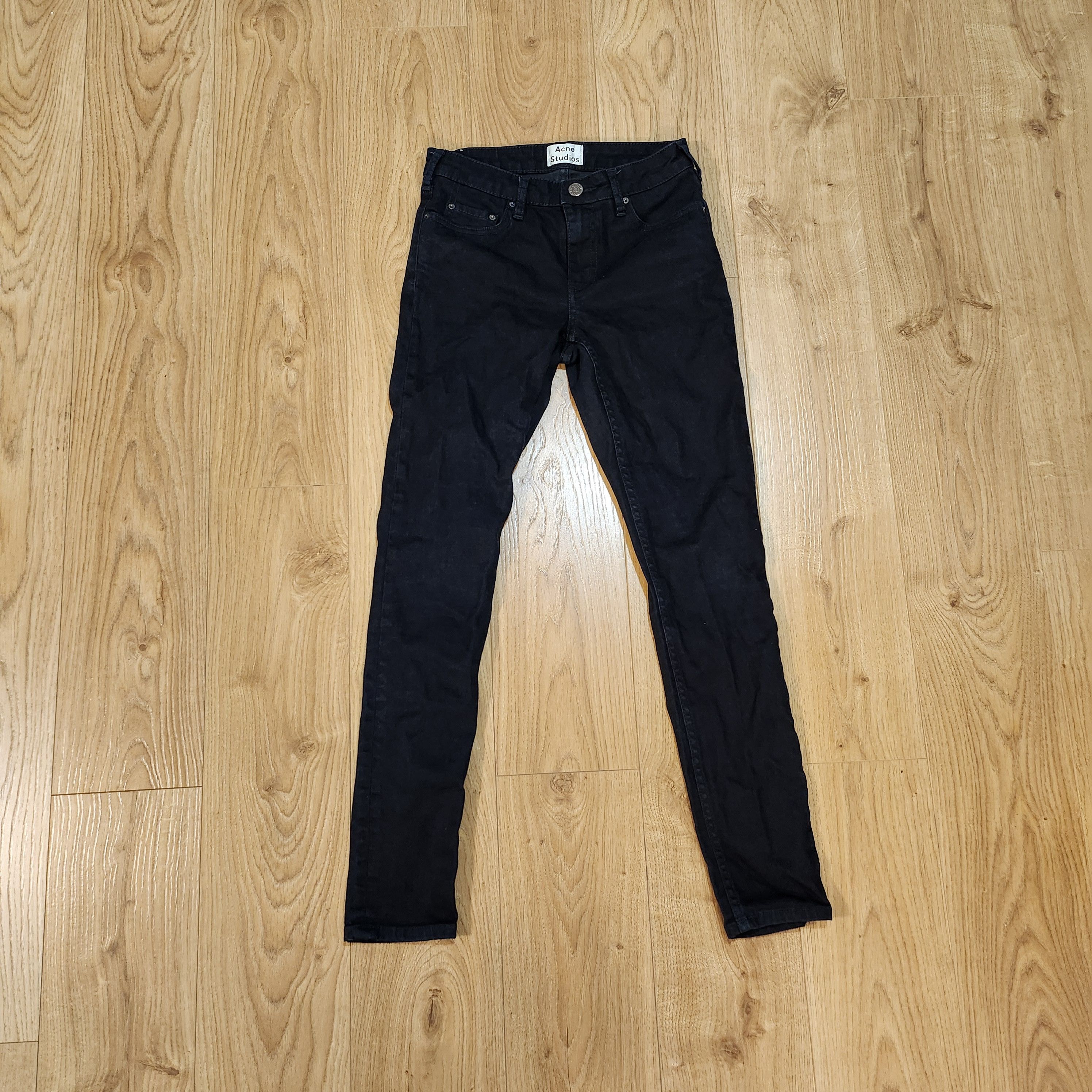 Acne Studios Skin 5 Indie 27/32 Acne Studios Black Denim Size US 27 - 2 Thumbnail