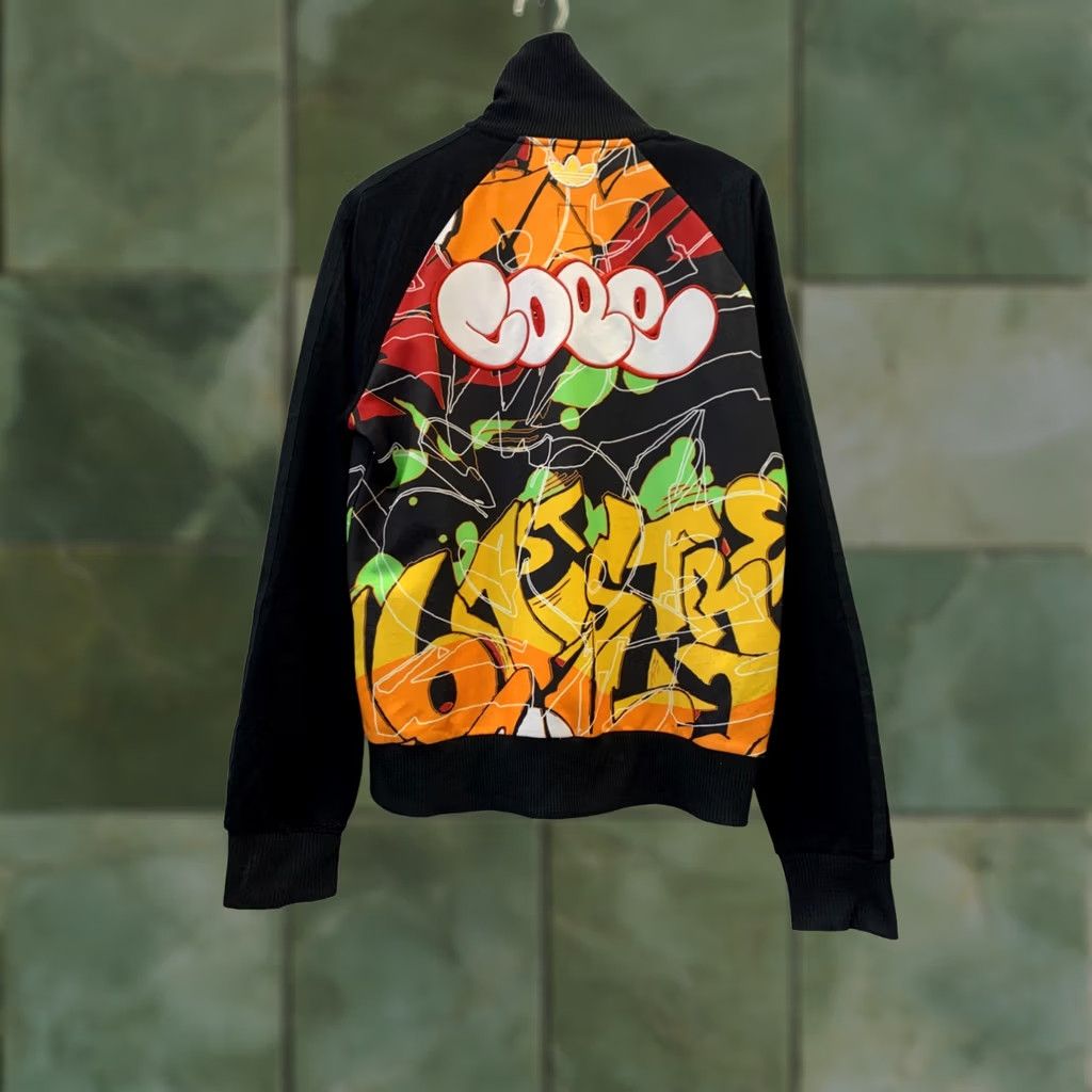 Adidas Adidas Originals Graffiti Track Jacket S Black Multicolor Full Zip Graffiti Edition Men Women Unisex Adults Size S Size US S / EU 44-46 / 1 - 1 Thumbnail