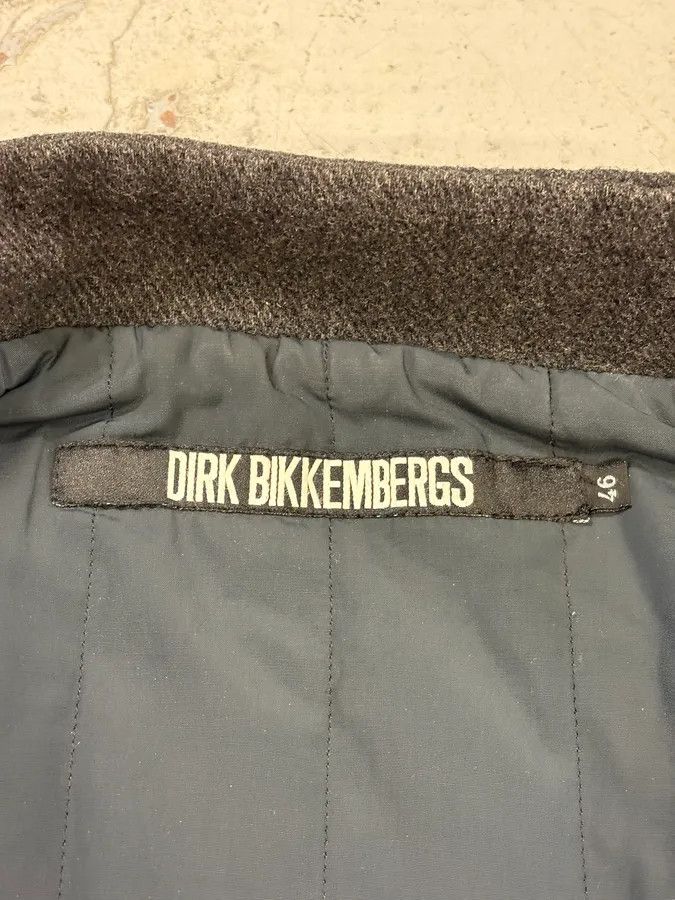Dirk Bikkembergs 2000s Bikkembergs Dark Grey Hybrid Wool & Leather Coat Size US S / EU 44-46 / 1 - 10 Thumbnail