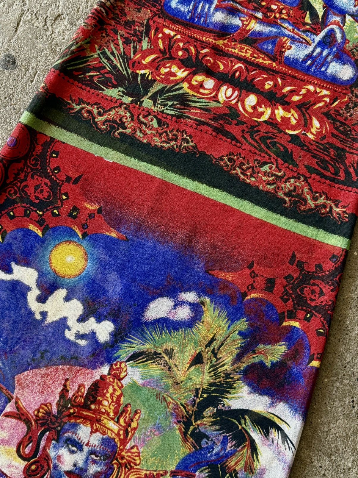 Jean Paul Gaultier Jean Paul Gaultier - SS1997 - Hindu Shiva God - Maxi Dress Size S / US 4 / IT 40 - 5 Thumbnail